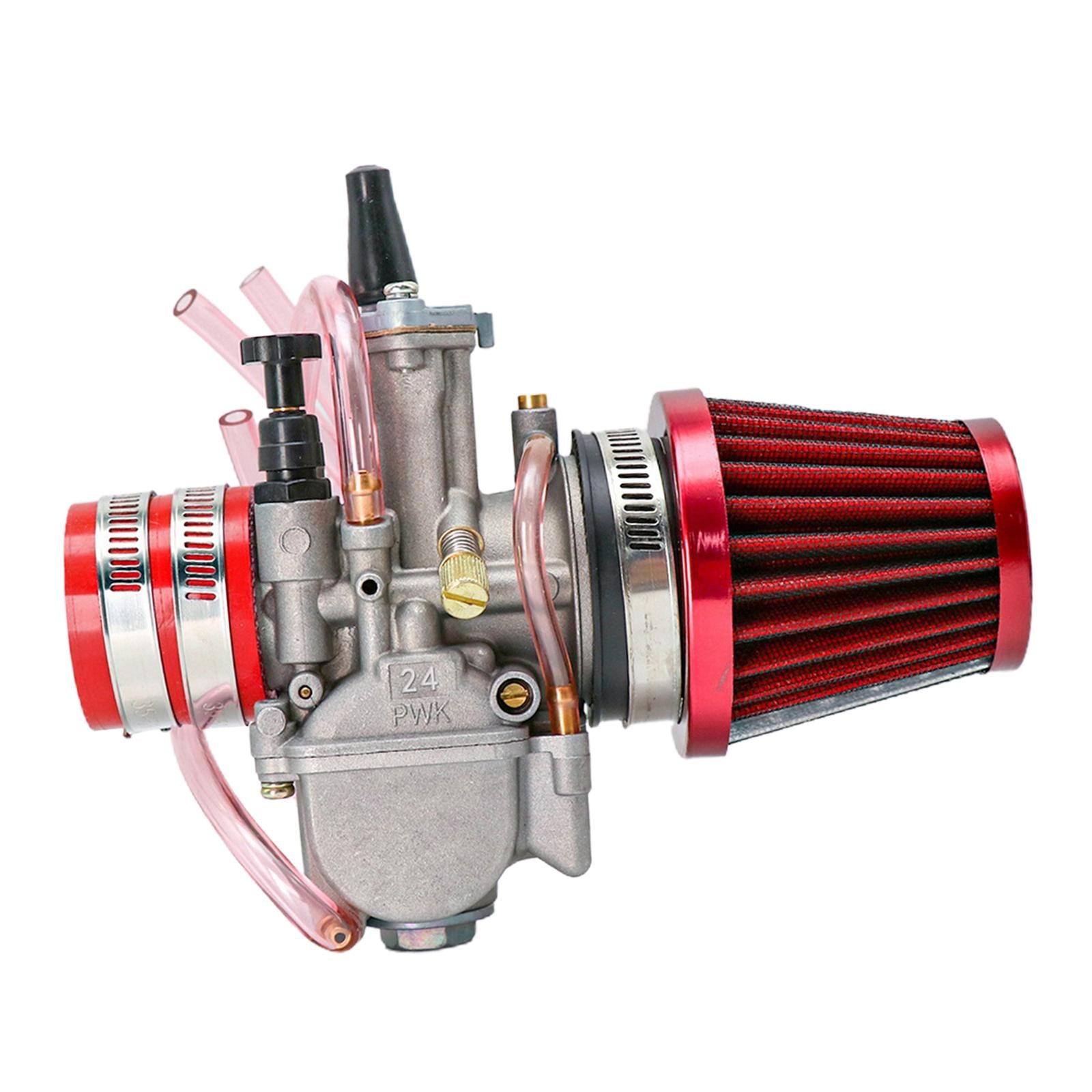 Carb Carburetor Air Filter Set Parts Alloy for Go Kart Dirt Bike ATV 24mm