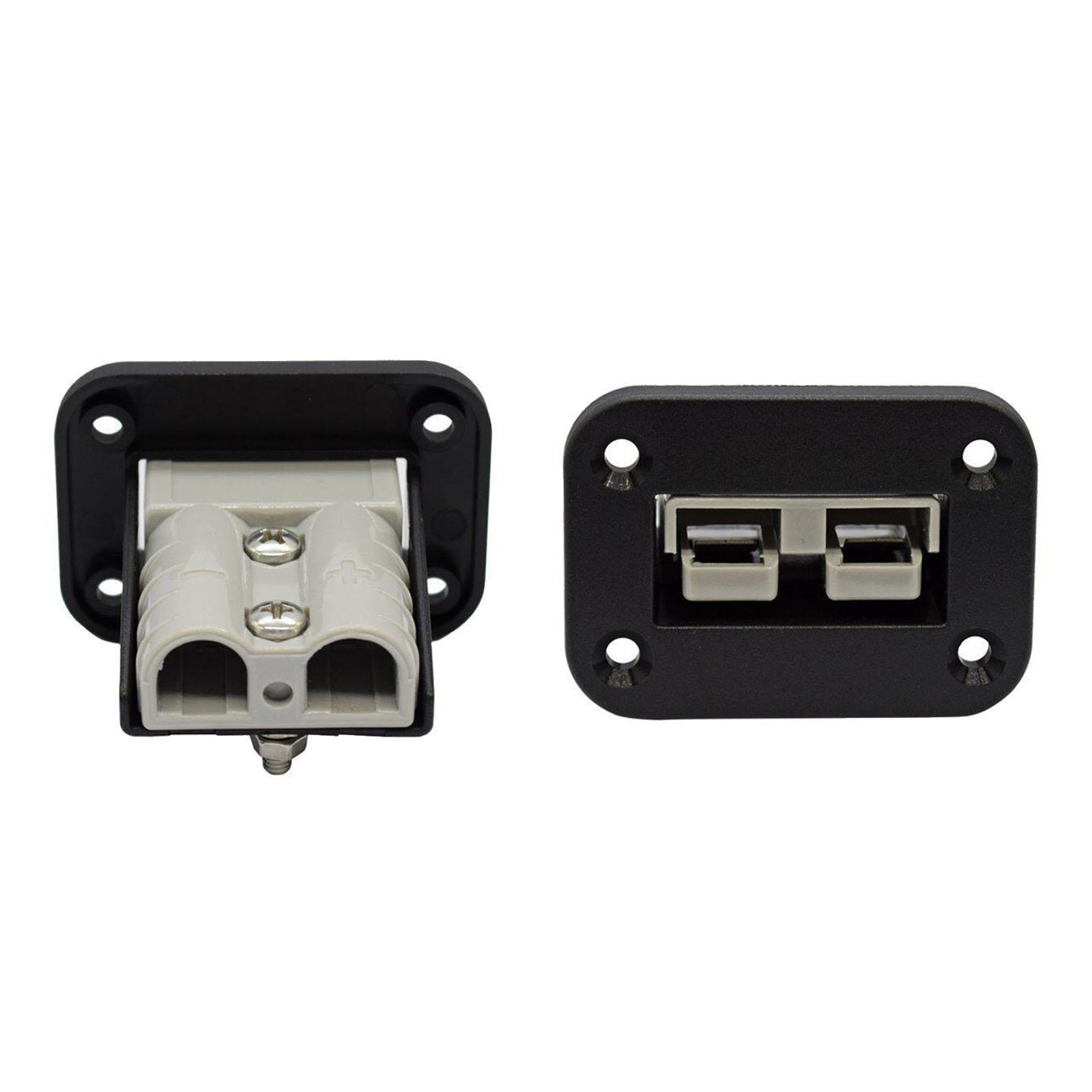 5x Flush Mount 50 A Plug Mounting Bracket Panel Cover for Caravan Truck Ship