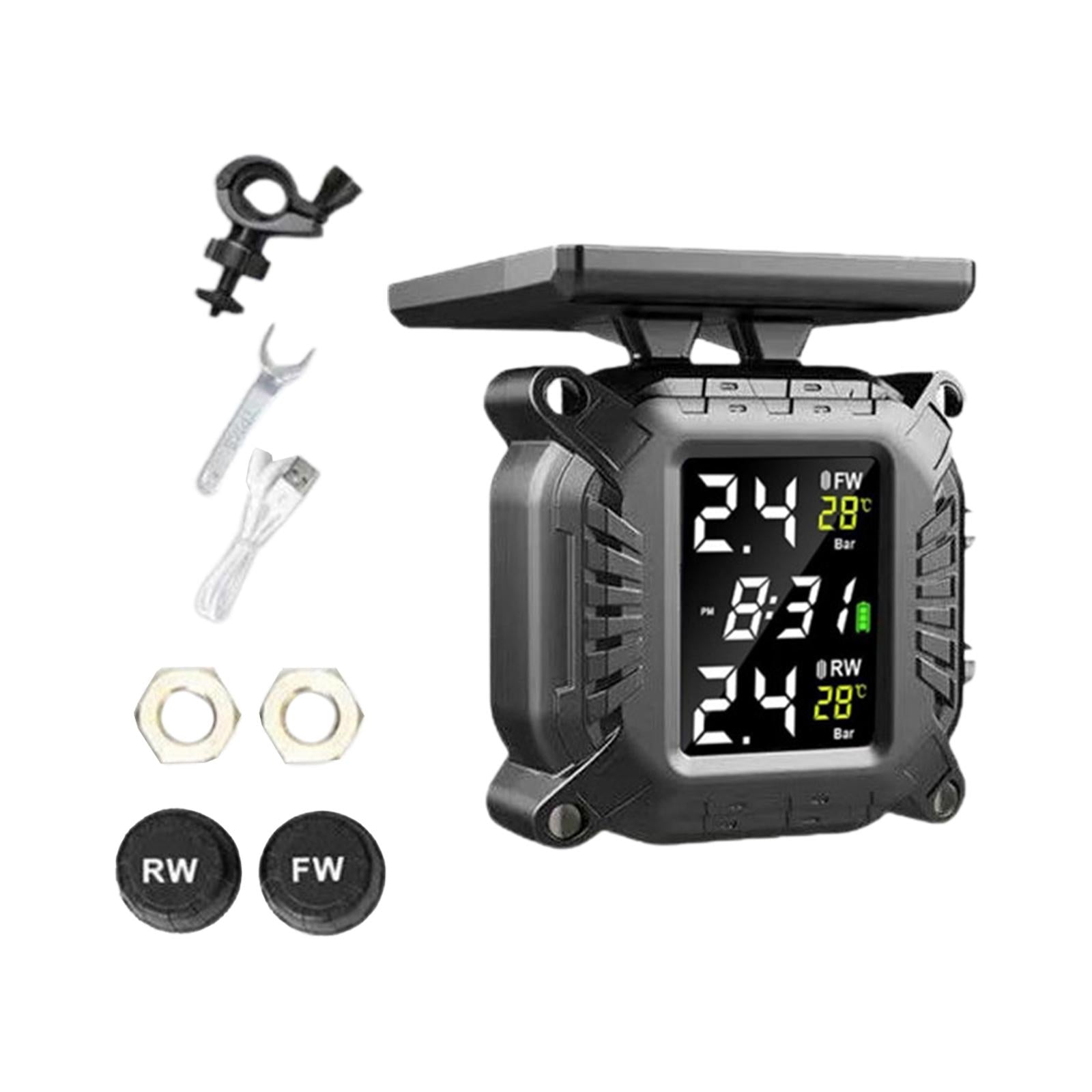 Wireless Tire Pressure Monitoring System Smart 1100mAh for Motorcycles XM7