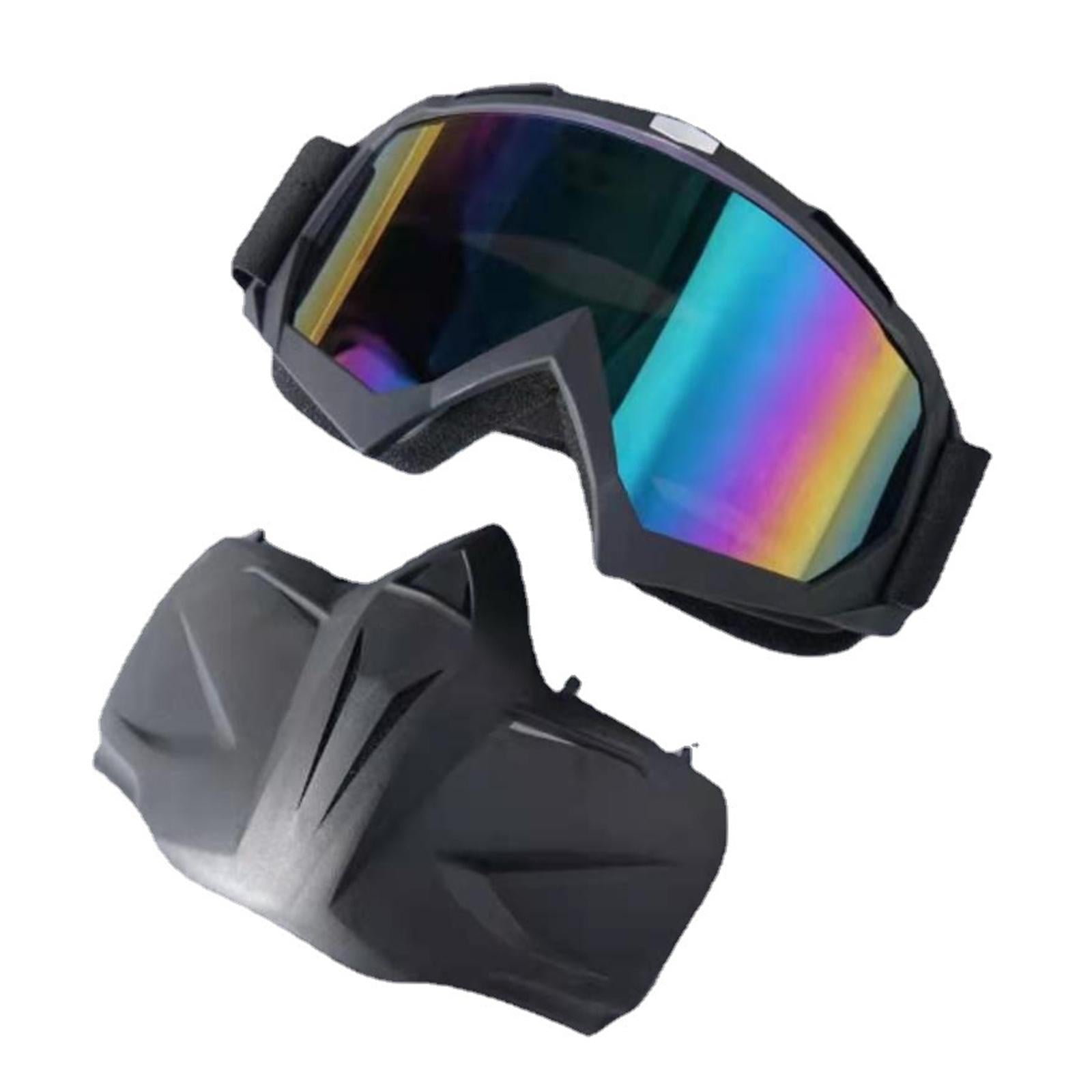 Motorcycle Goggles Mask Windproof Anti UV Dustproof for Ski Riding A