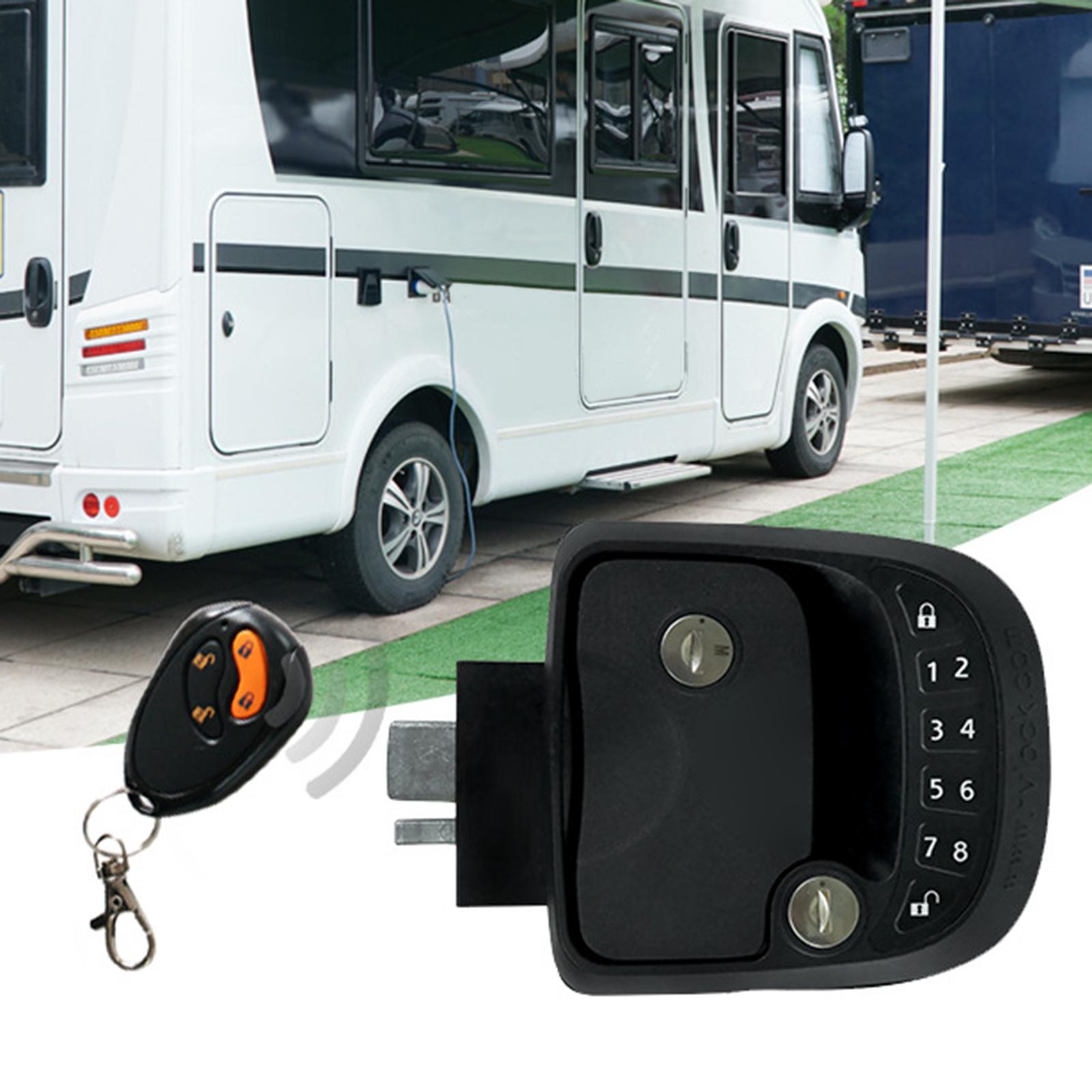RV Lock Keyless Entry Door Latch Handle with Keys Fits for RV Door Durable