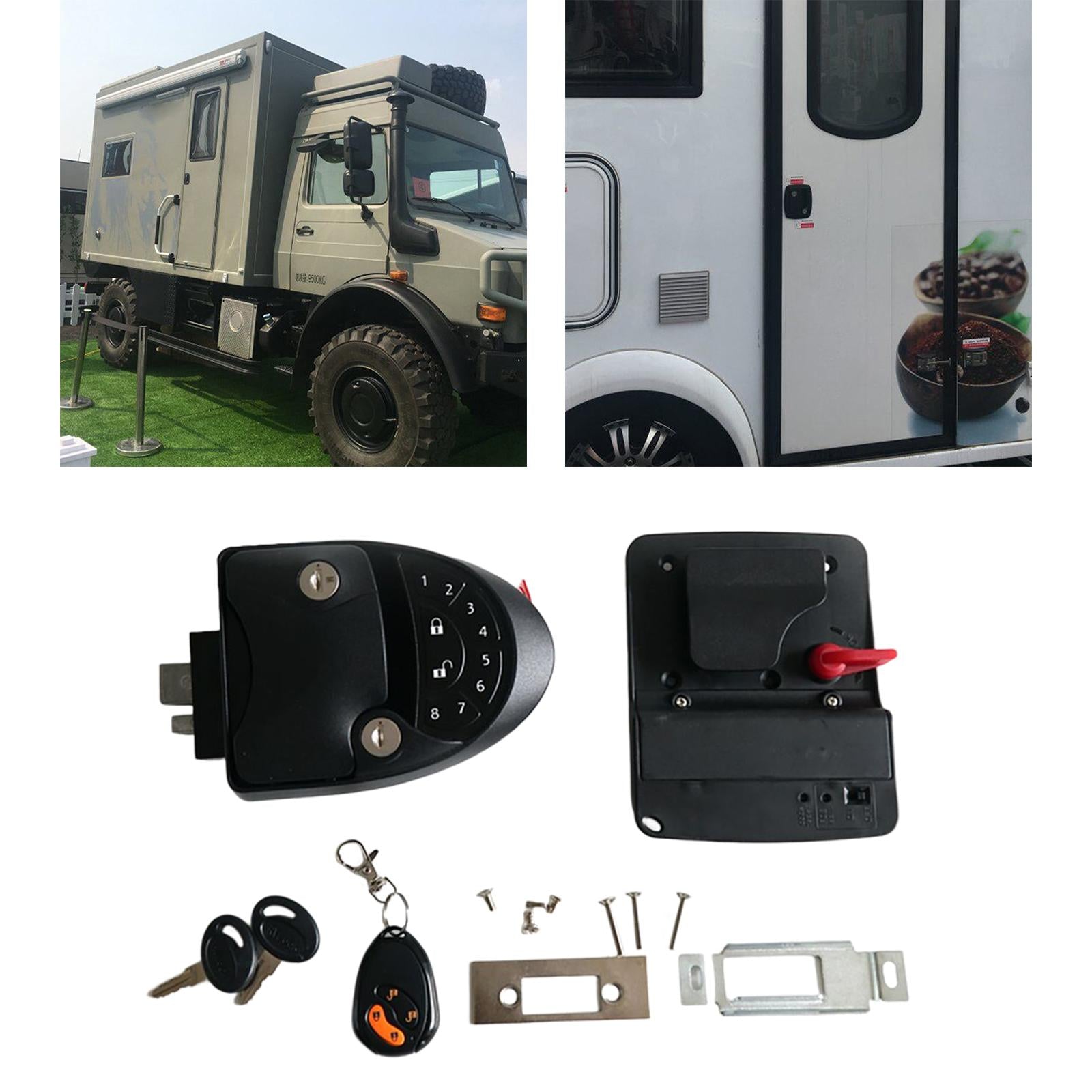 RV Keyless Entry Door Lock Zinc Alloy Lock Latch Handle for Caravan