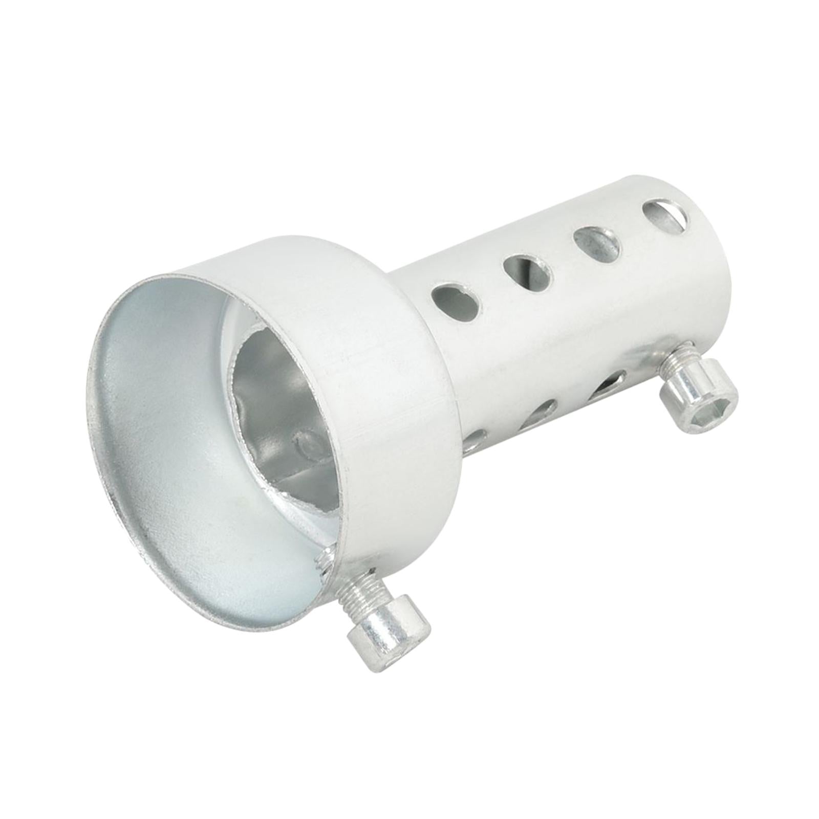 Motorcycle Exhaust Muffler Noise Elimination for Motorbike 48mm Short Silver