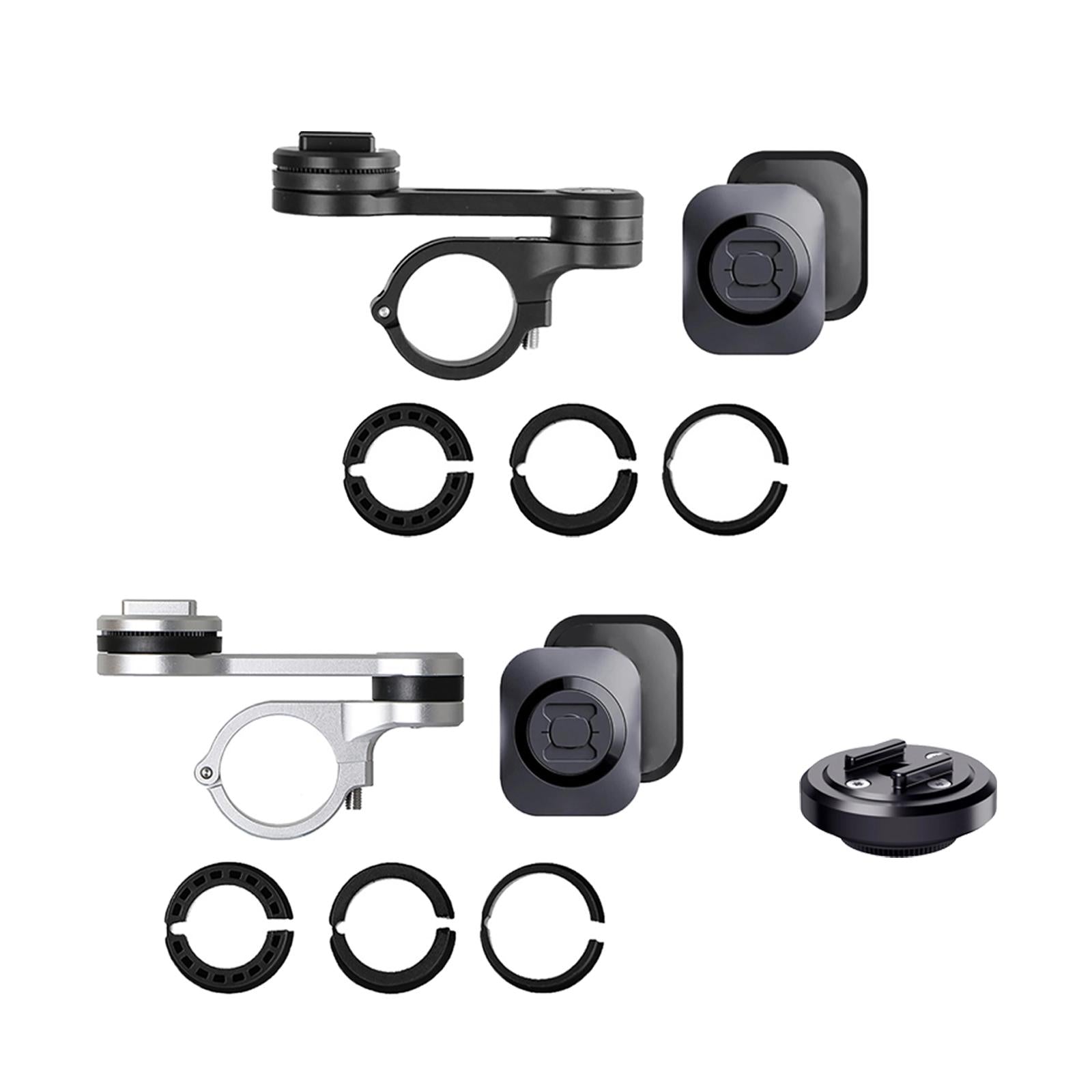 CNC Motorcycle Bike Phone Handlebar Mount Universal Mount Base Black