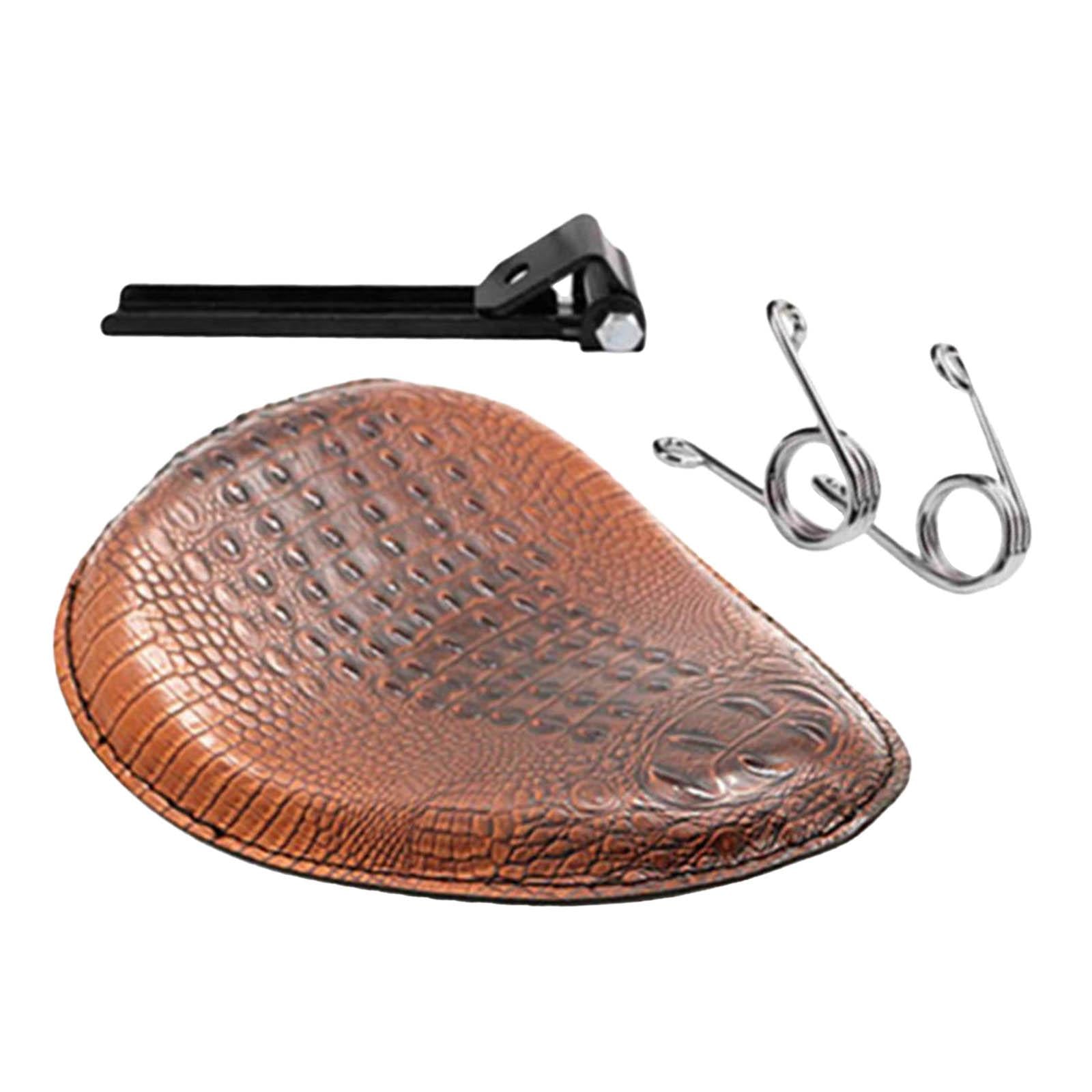 Motorcycle Saddle Retro Brown Premium Replaces Fit for Harley V shape spring