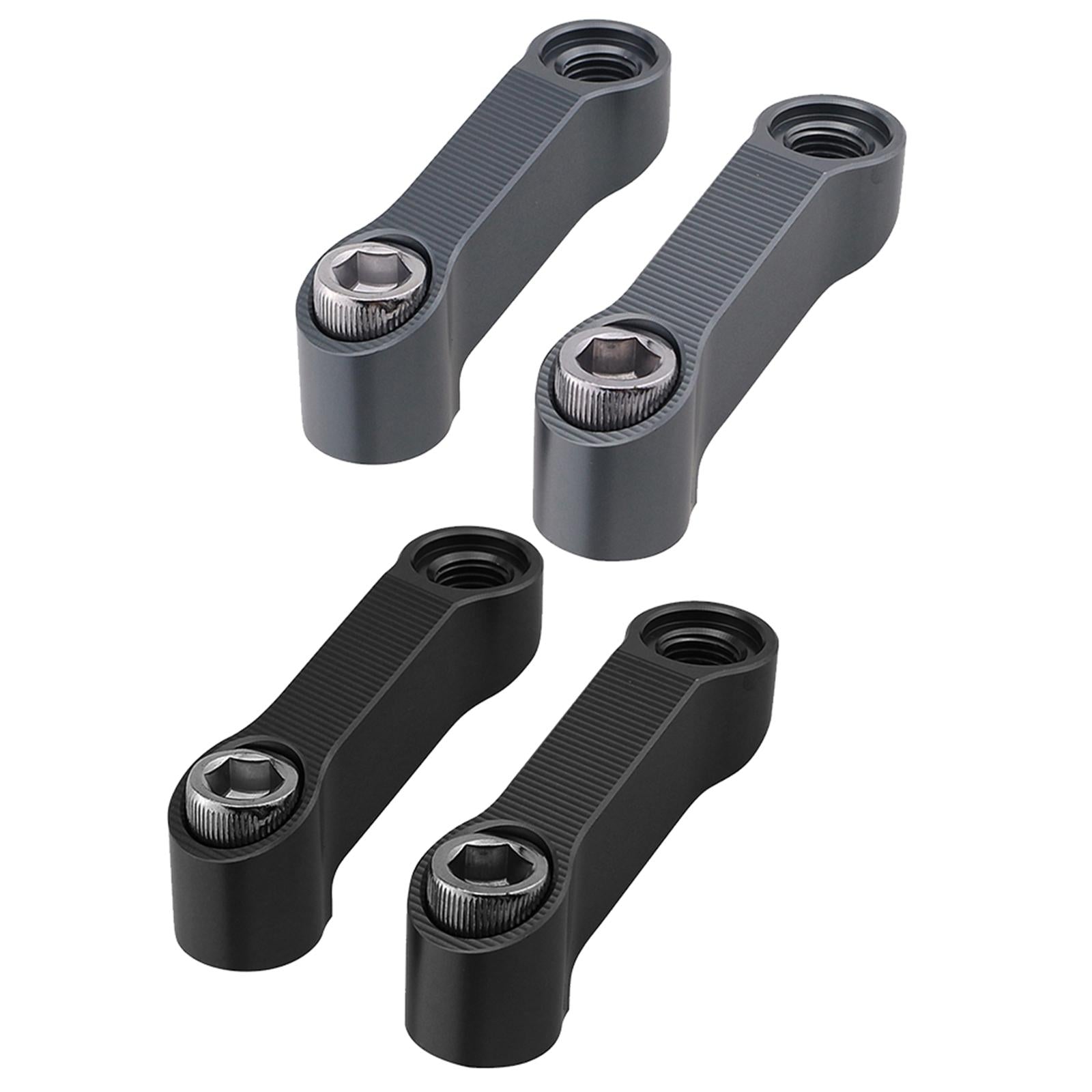 Motorbike Mirror Extender Adapters Aluminum Alloy Replaces for Yamaha Grey