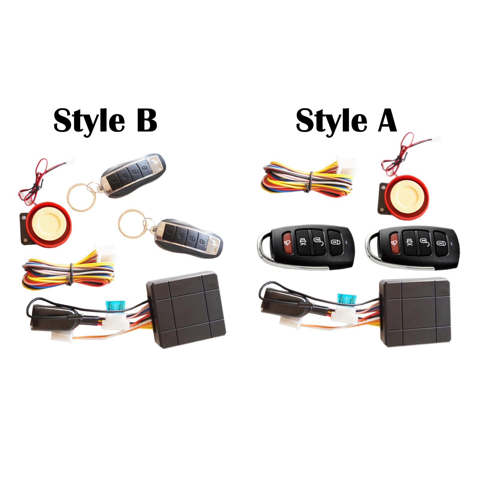 12V Motorcycle Alarm System App Remote Control Wireless Style A