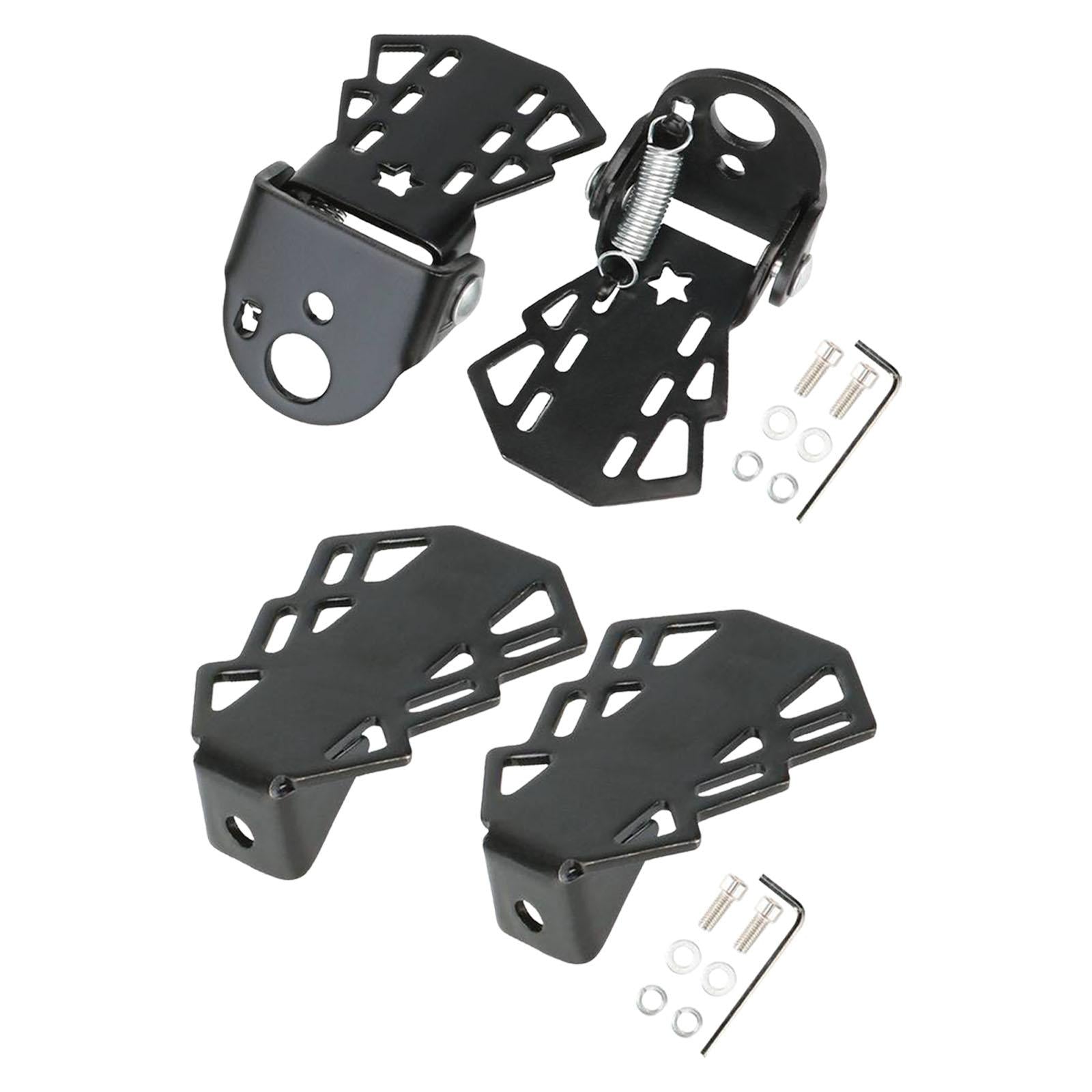1 Pair Bike Rear Seat Pedals for MTB Bikes with 5mm Hole Adults Fixed Type
