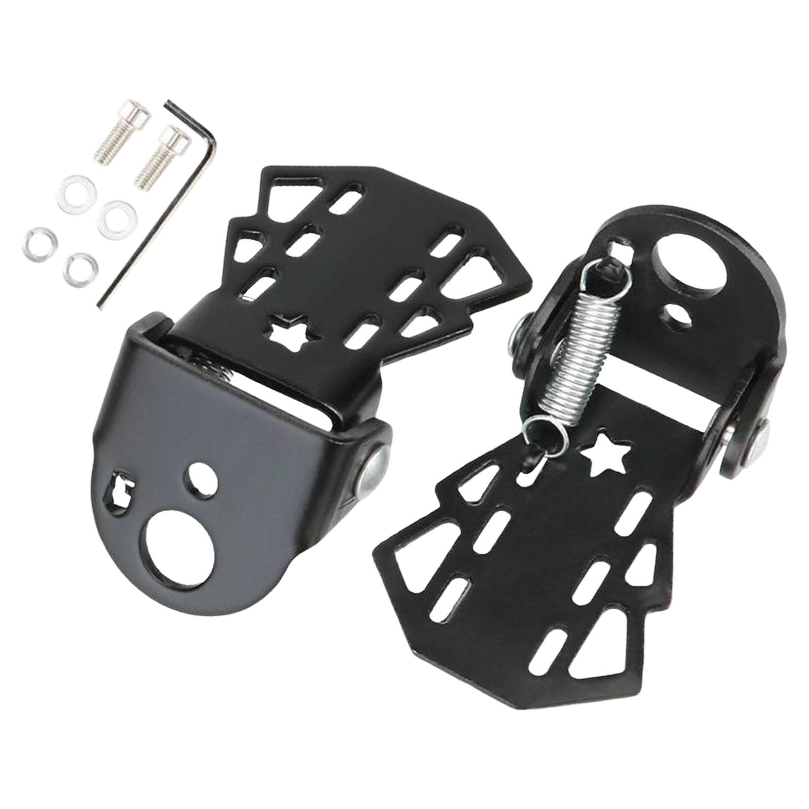 1 Pair Bike Rear Seat Pedals for MTB Bikes with 5mm Hole Adults Folding Type