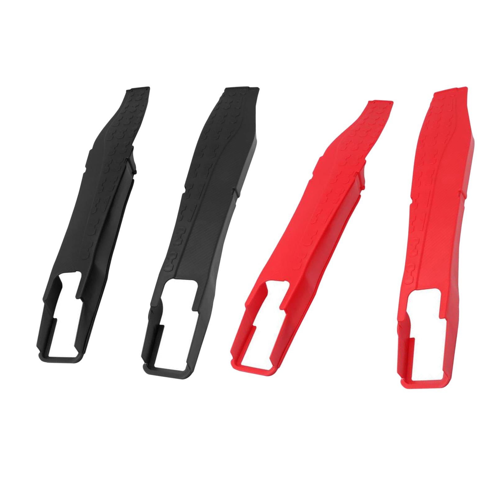 2 Pieces Motorcycle Swing Arm Protector Cover Universal Spare Parts Plastic Red