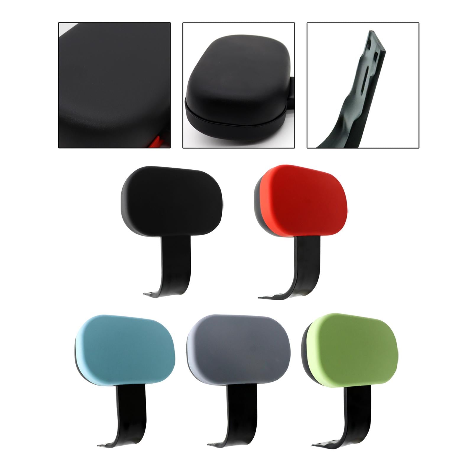Rear Passenger Backrest Sissy Bar Pad PU Leather for Motorbike Parts Black