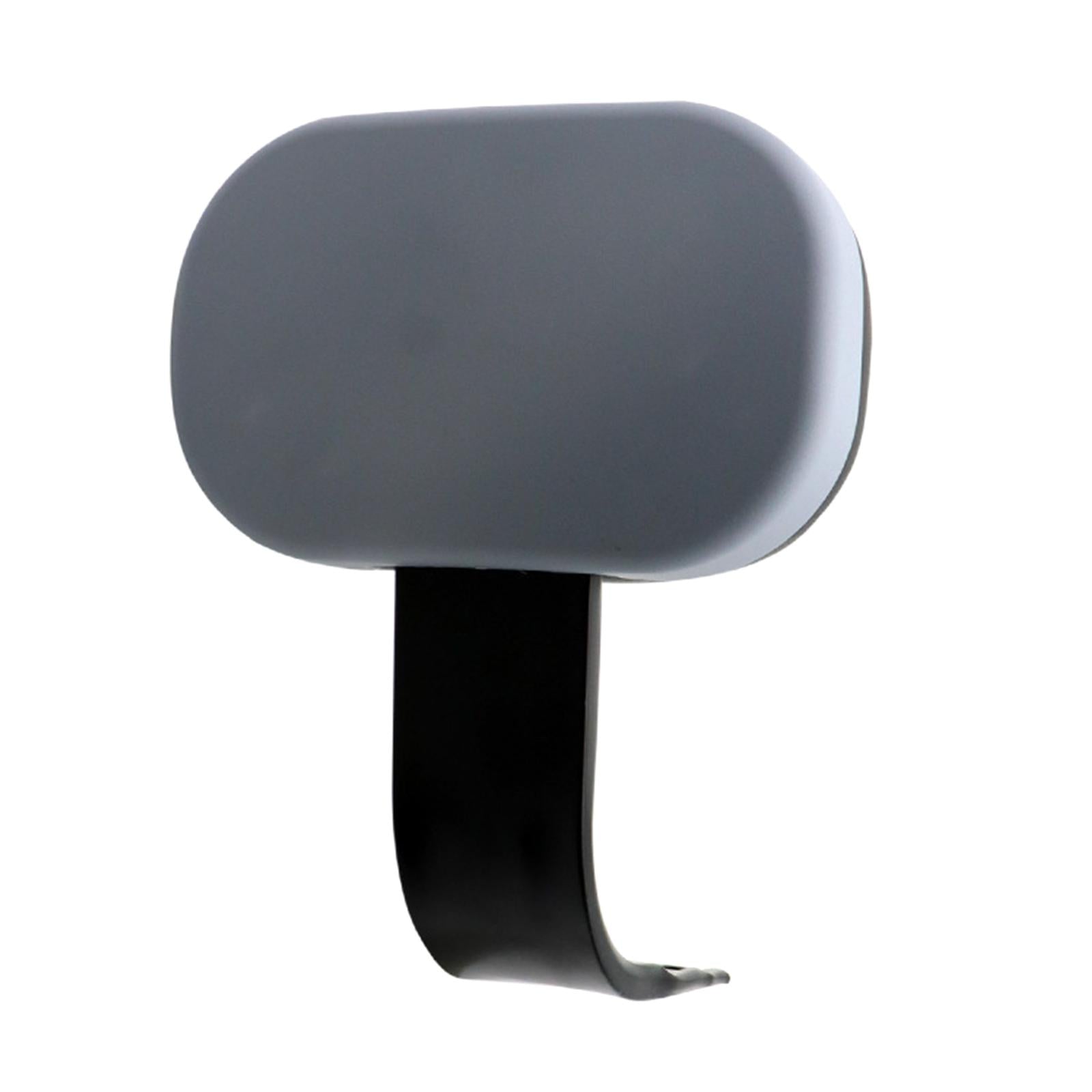 Rear Passenger Backrest Sissy Bar Pad PU Leather for Motorbike Parts Gray