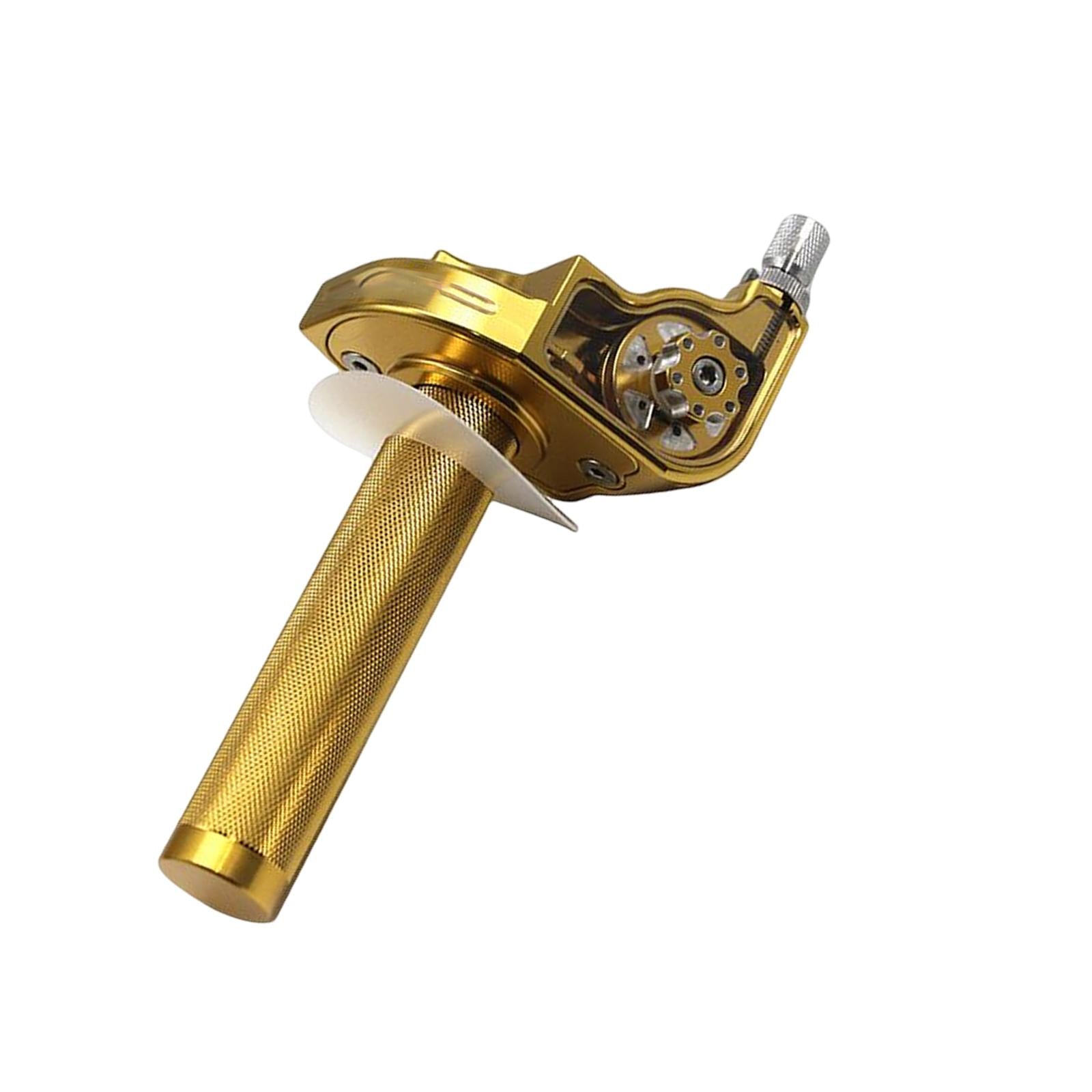 Throttle Grip Aluminum Alloy Fit for Motorbike Easy to Install Replace Gold