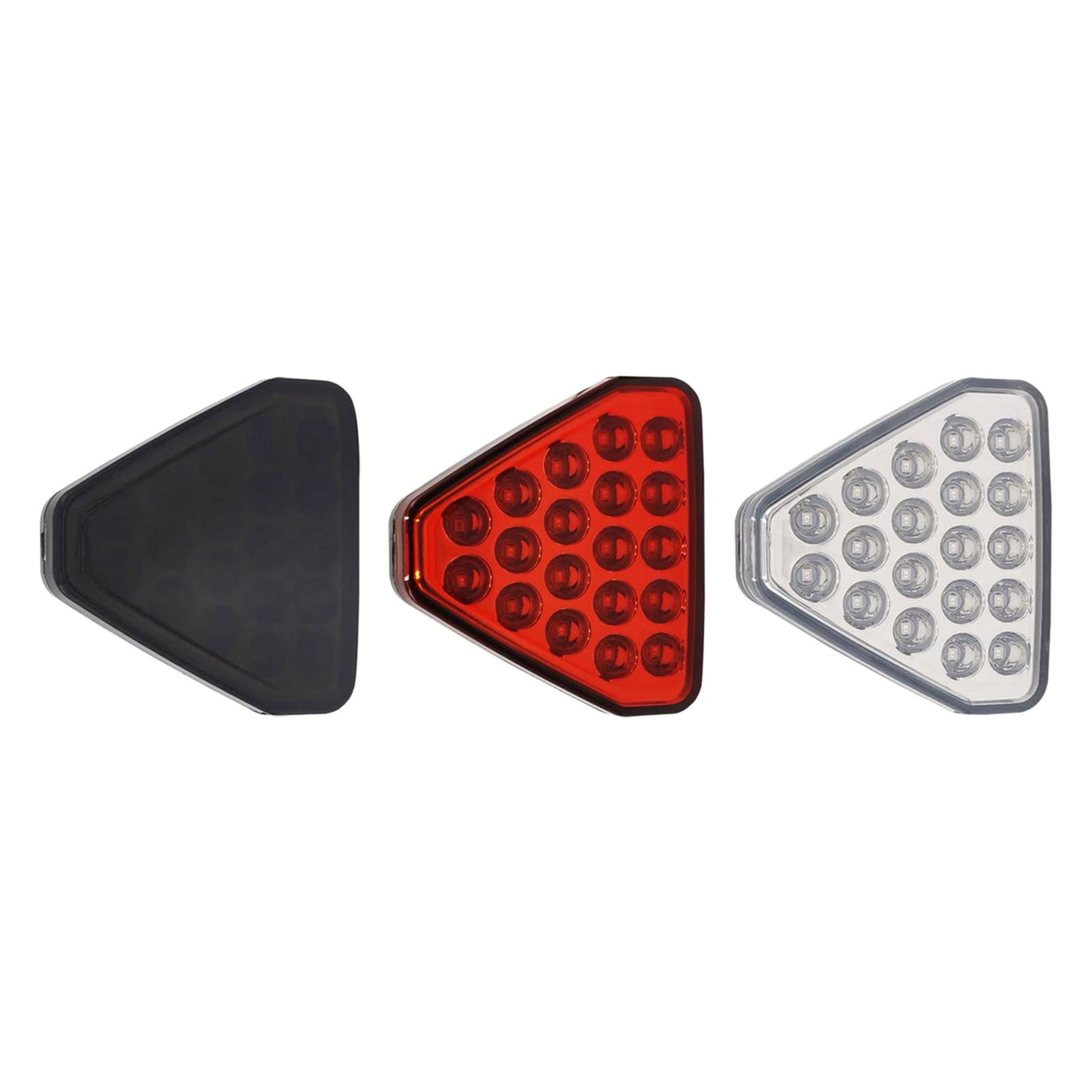 LED Flash Light Triangle Blinking Lamp Durable for Van Caravan Black Shell