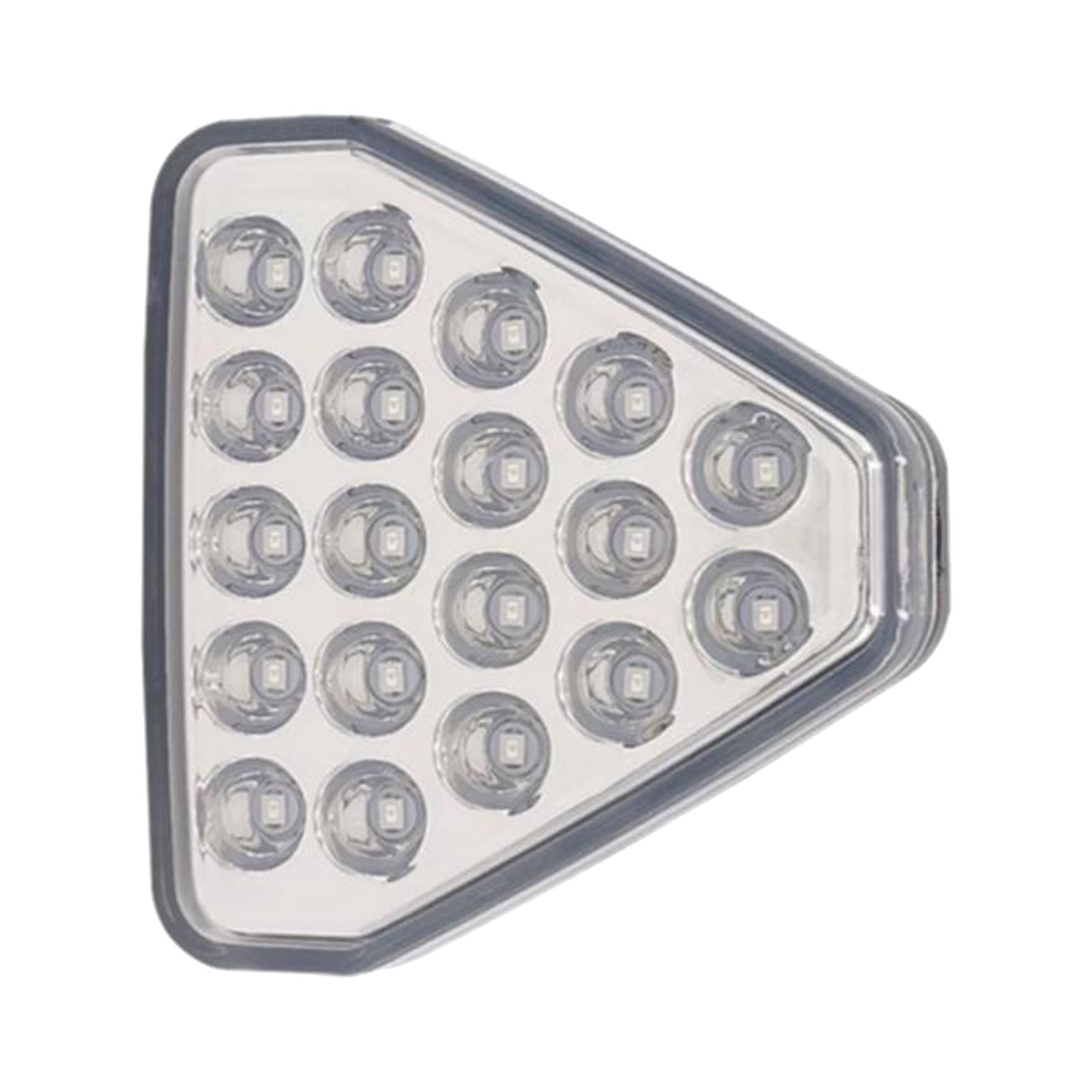 LED Flash Light Triangle Blinking Lamp Durable for Van Caravan White Shell