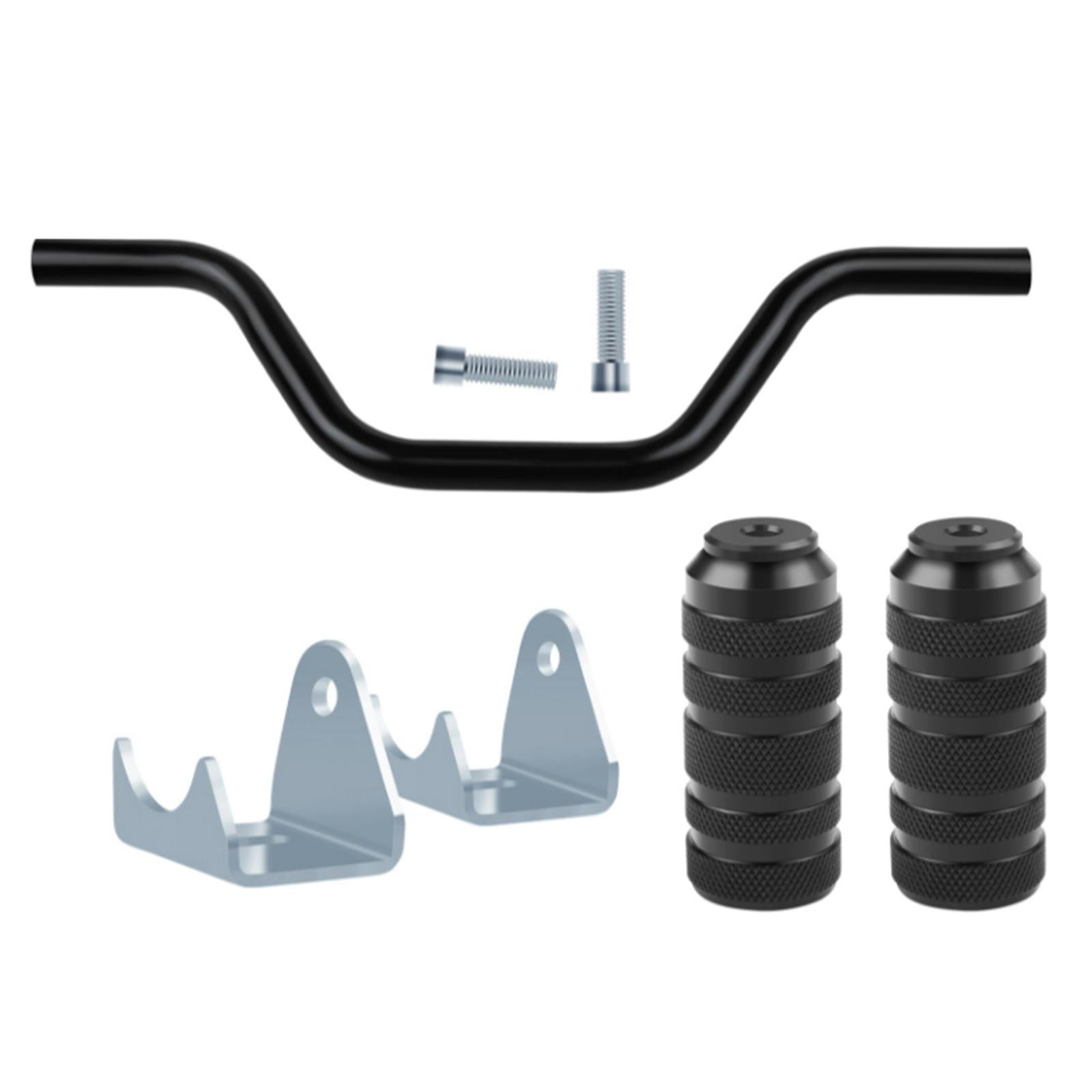 Motorcycle Foot Pegs Pedals Aluminium Alloy for Dirt Bike Scooter Black
