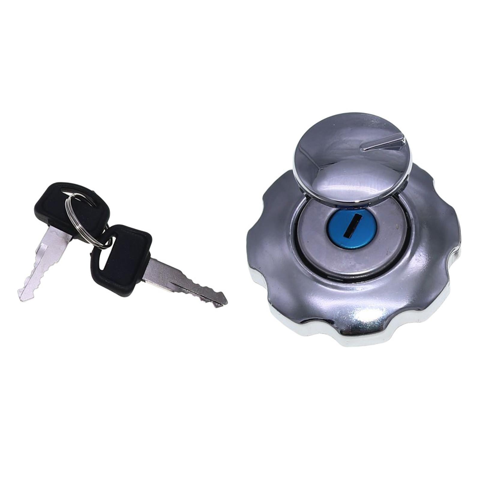 Motorcycle Fuel Gas Tank Cover Aluminum with 2 Lock Key for Honda CG125 70mm