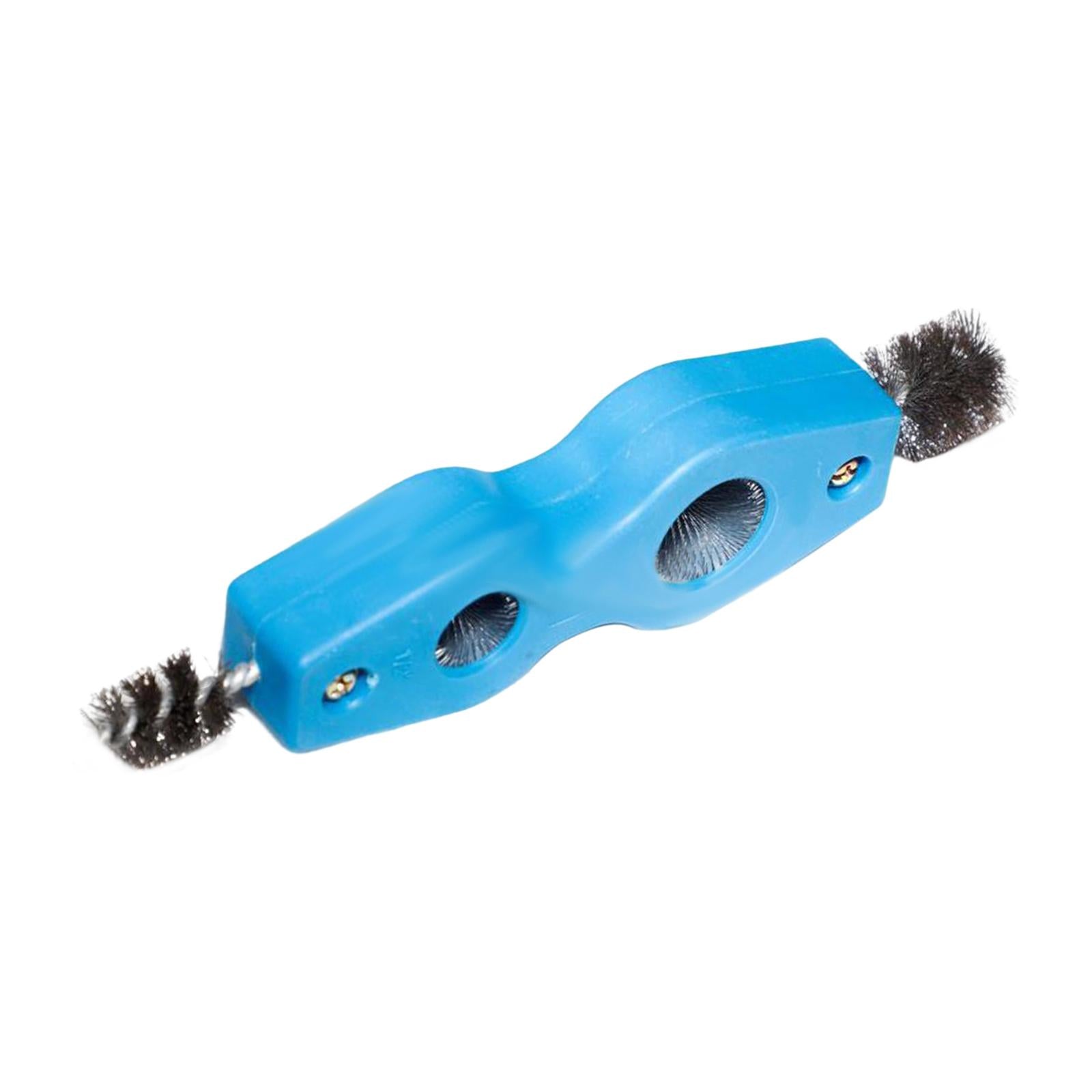 3x4 in 1 Battery Brush Cleaner Cleaning Tool Double Head Fits for Brazing Blue
