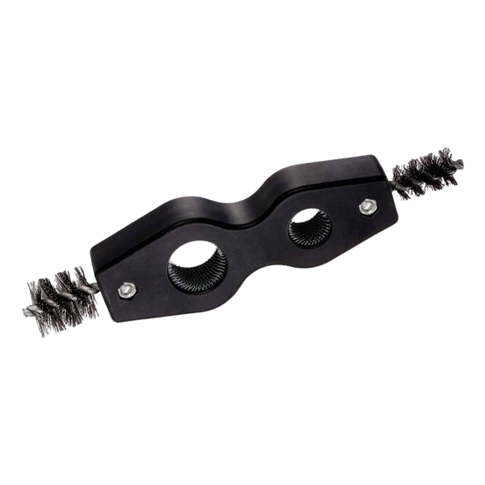 4x4 in 1 Battery Brush Cleaner Cleaning Tool Double Head Fits for Brazing Black