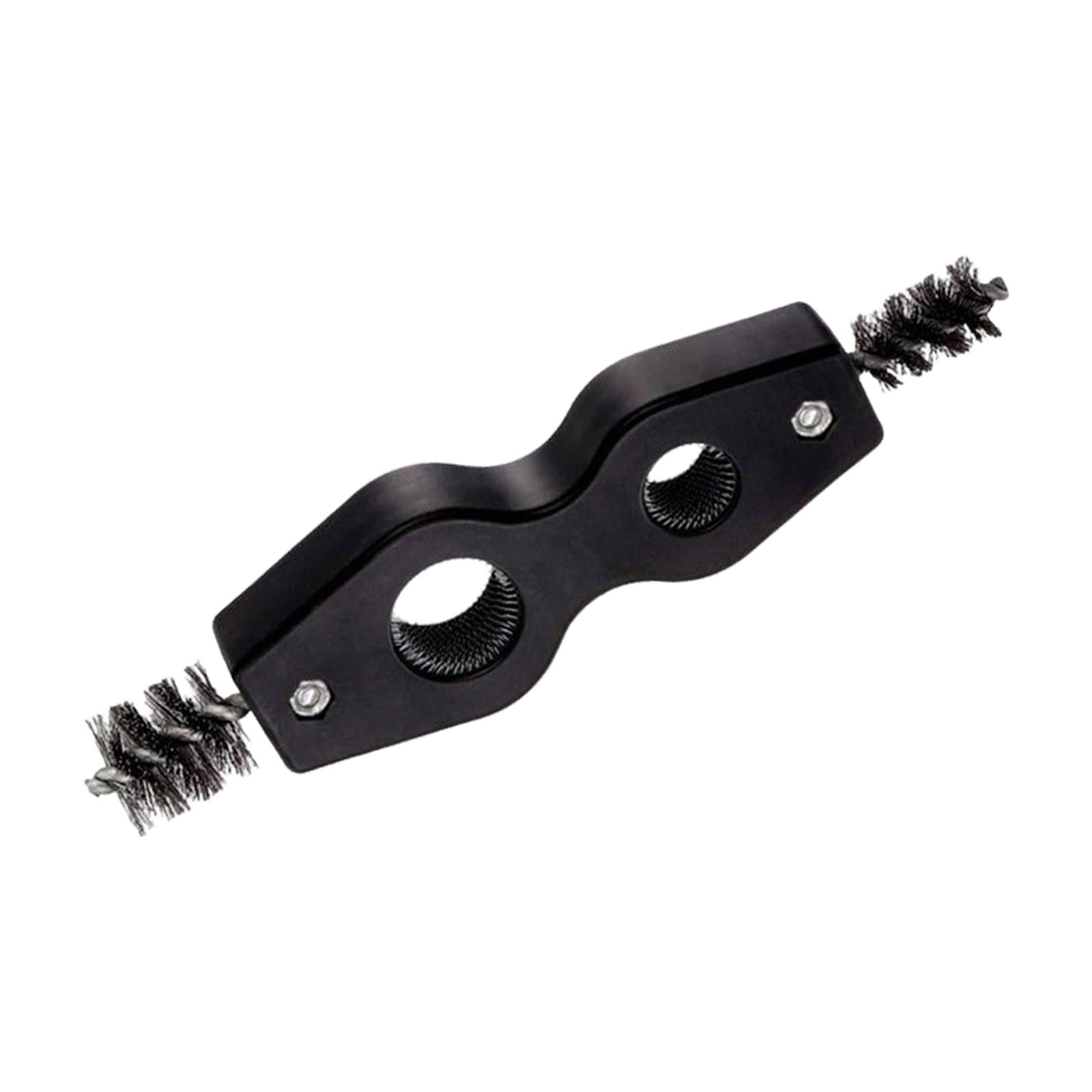 2x4 in 1 Battery Brush Cleaner Cleaning Tool Double Head Fits for Brazing Black