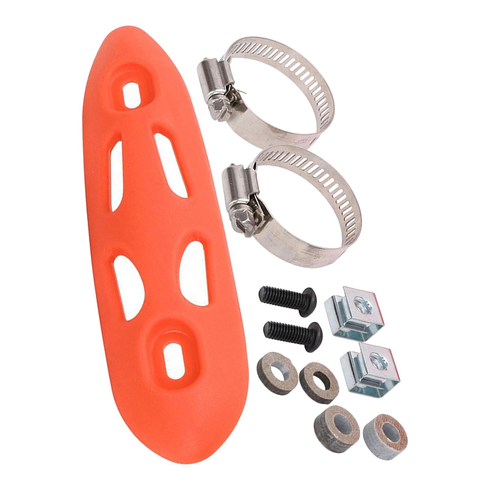 Exhaust Heat Shield Exhaust Pipe Shield for Motorcycle Direct Replaces Orange