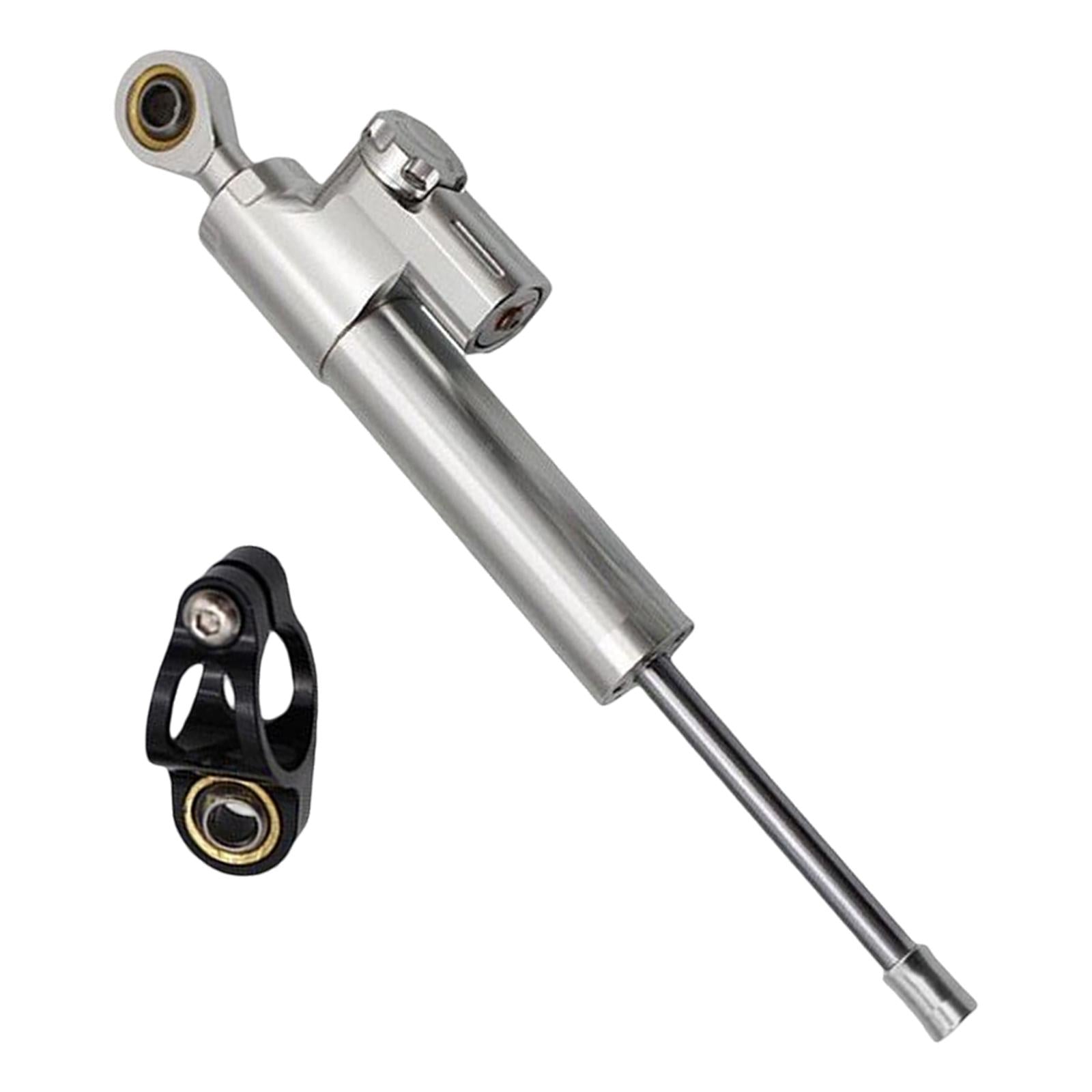 Motorcycle Steering Damper Stabilizer for Most Motorcycles Silver