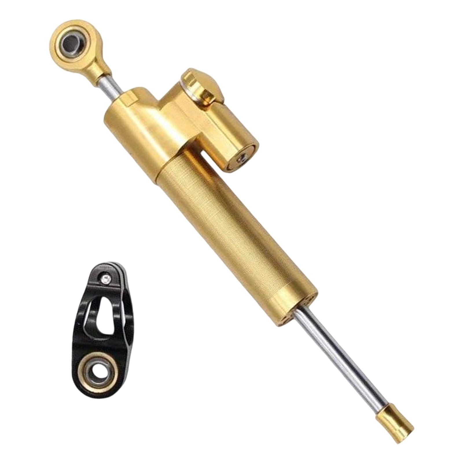 Motorcycle Steering Damper Stabilizer for Most Motorcycles Gold