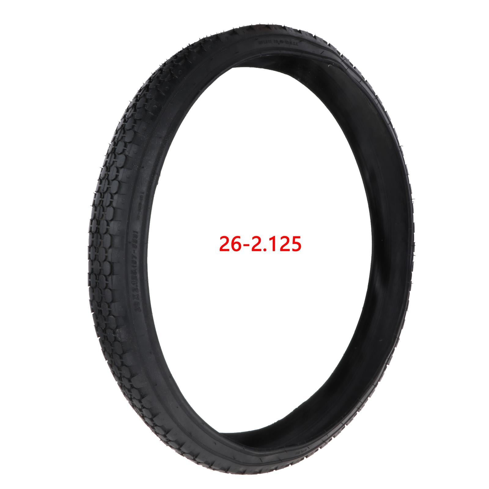 Bike Tyre 26x2.125 bicycle Solid Durable for Mountain Bicycle Road Bike Black