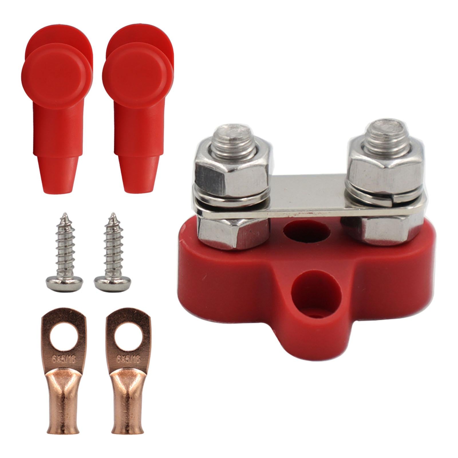 power Distribution Terminal Block Kits 48V for Truck Car RV red Gasket