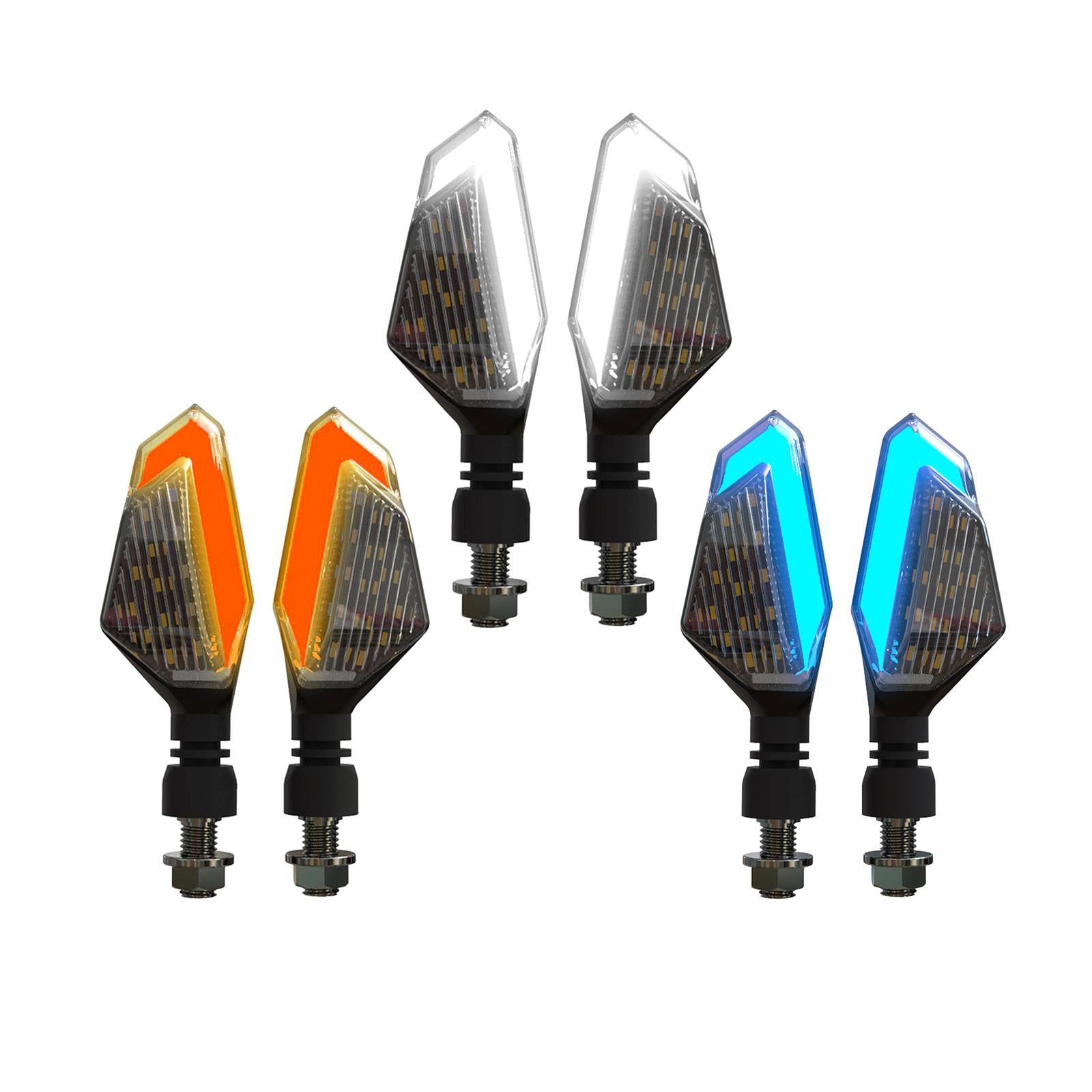 Motorcycle Turn Signal Light Cornering Lamp 12V Fits most Motorbikes Blue