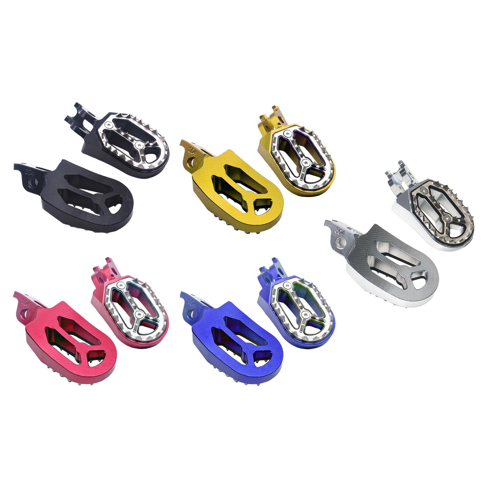 Motorcycle Foot Pegs Replace Widen for off Motorcycle Refitting Black
