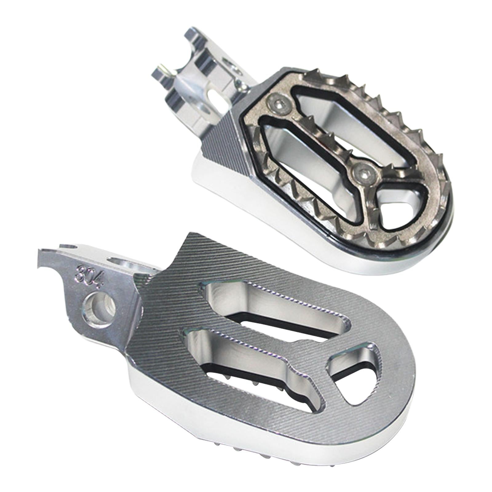 Motorcycle Foot Pegs Replace Widen for off Motorcycle Refitting Sliver