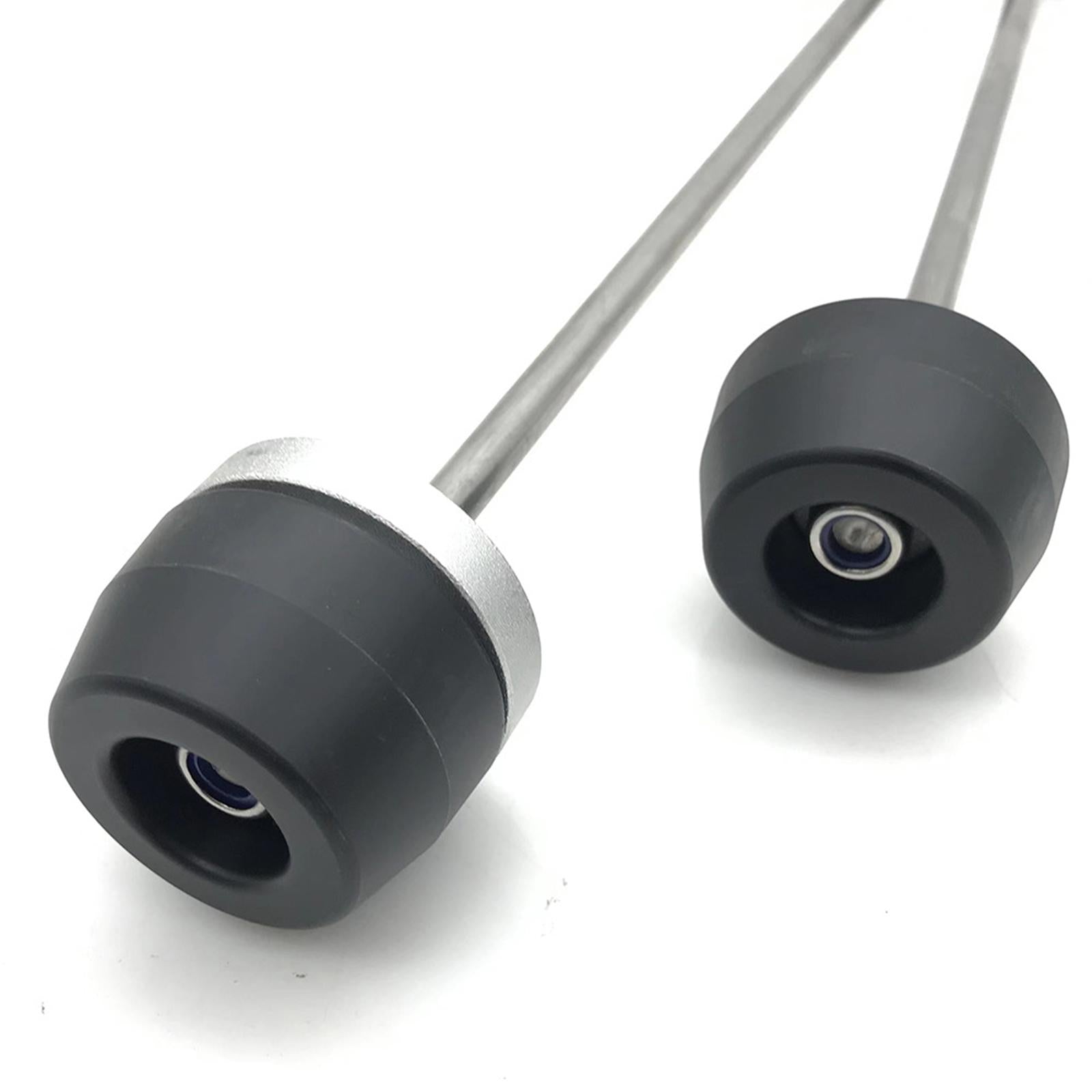 Front Rear Axle Fork Crash Slider Silver for BMW F900R F900XR 2020-2022