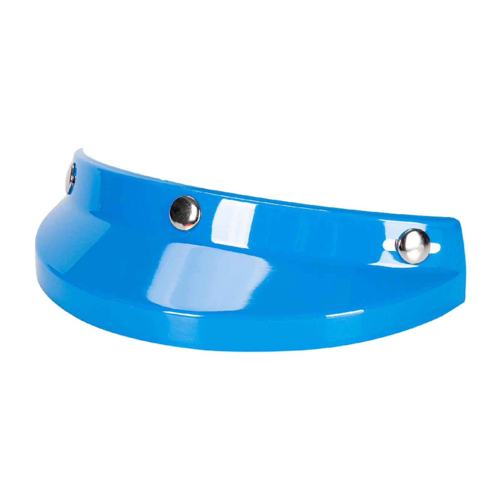 Helmet Visor 3 Snap for Helmets with 3 Buttons Half Helmets Parts Blue