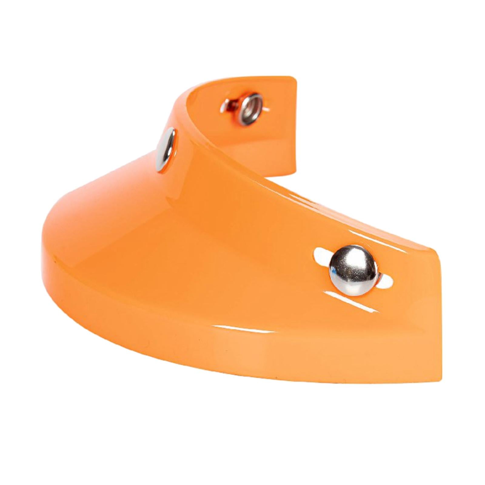 Helmet Visor 3 Snap for Helmets with 3 Buttons Half Helmets Parts Orange