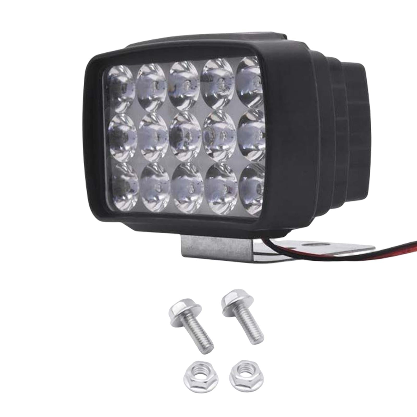 15 LEDs Motorcycle Headlight Super Bright Accessories Driving Light Lighting Style A