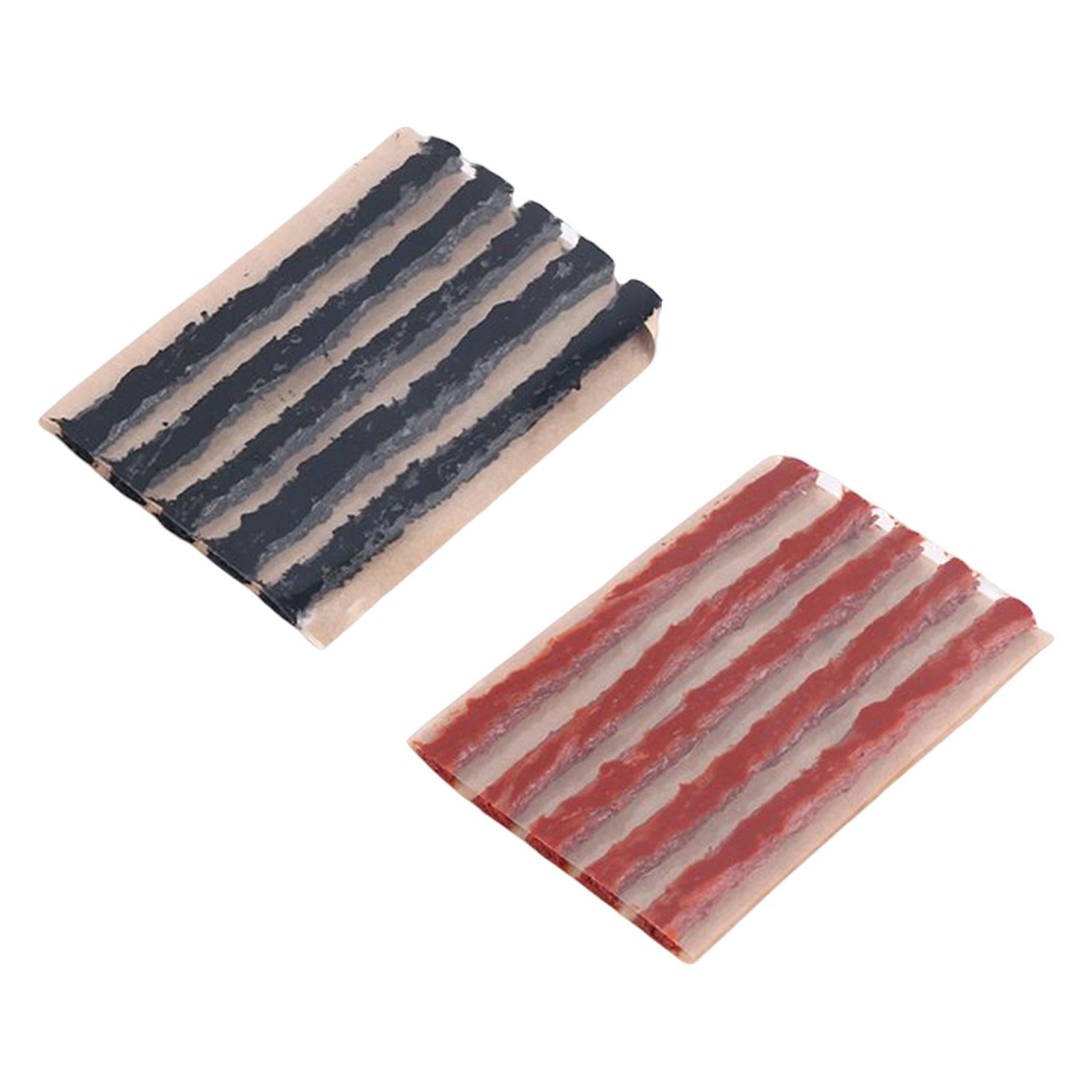 5Pcs Car Tubeless Tire Repair Strips Tyre Puncture for Truck Motorbike Brown