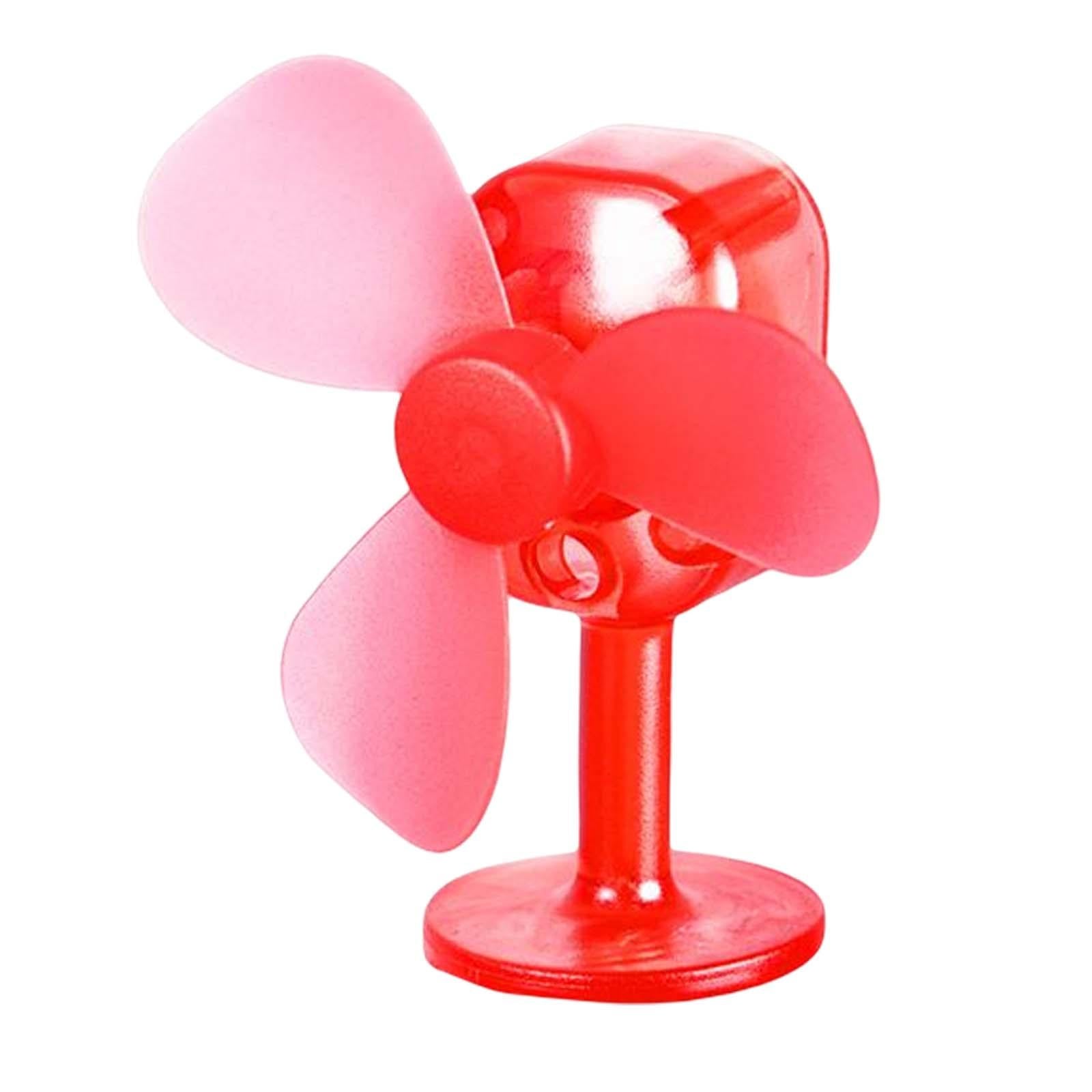 Wind Powered Luminous Small Fan Styling for Motocross Ornaments Parts Red