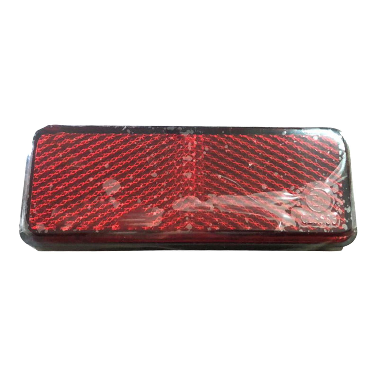 3xMotorcycle Rear Reflector Rectangle Reflective for Bicycle Motorbike