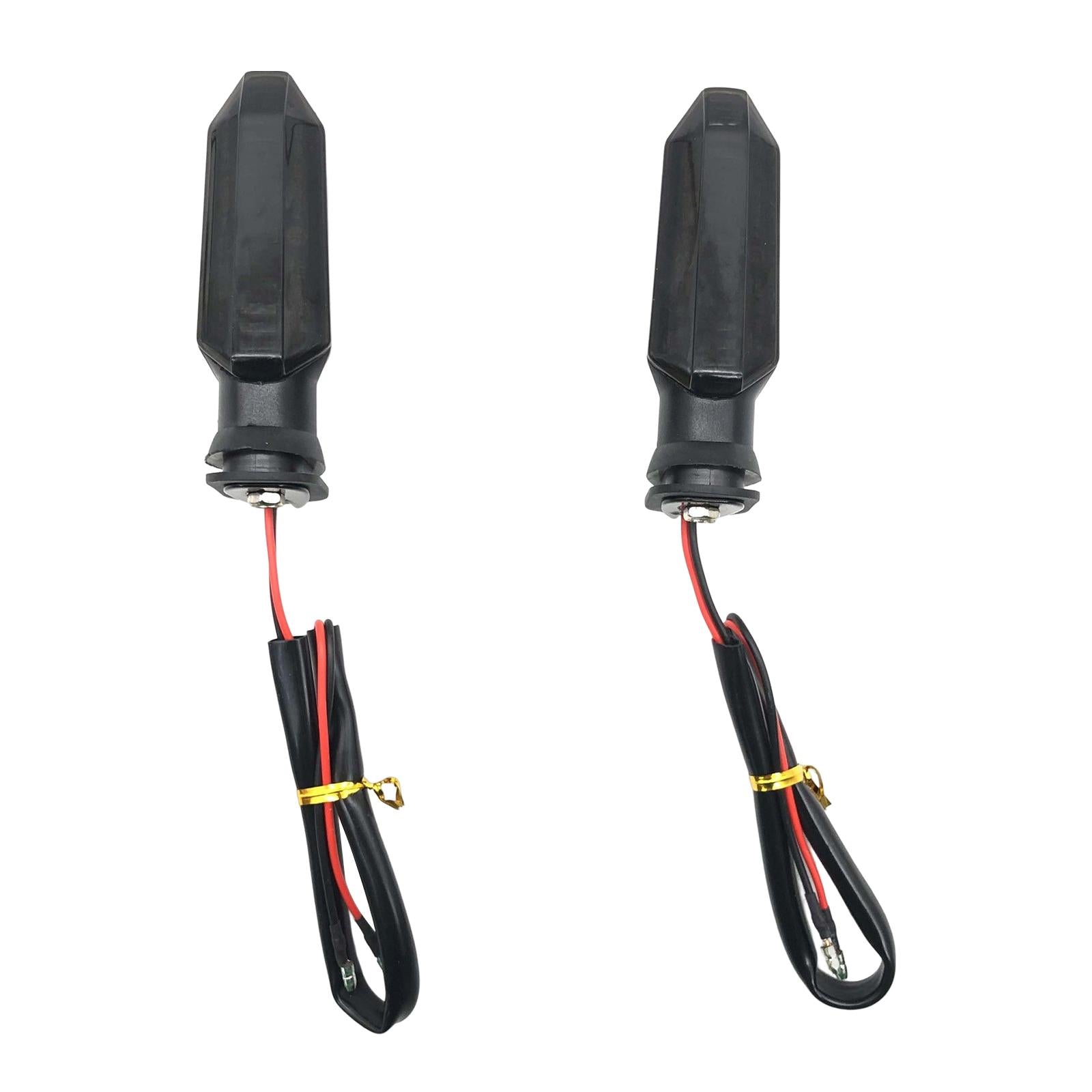 2Pcs Motorcycle Turn Signal Indicator for Honda CB 125R CBR 650R Repair Black