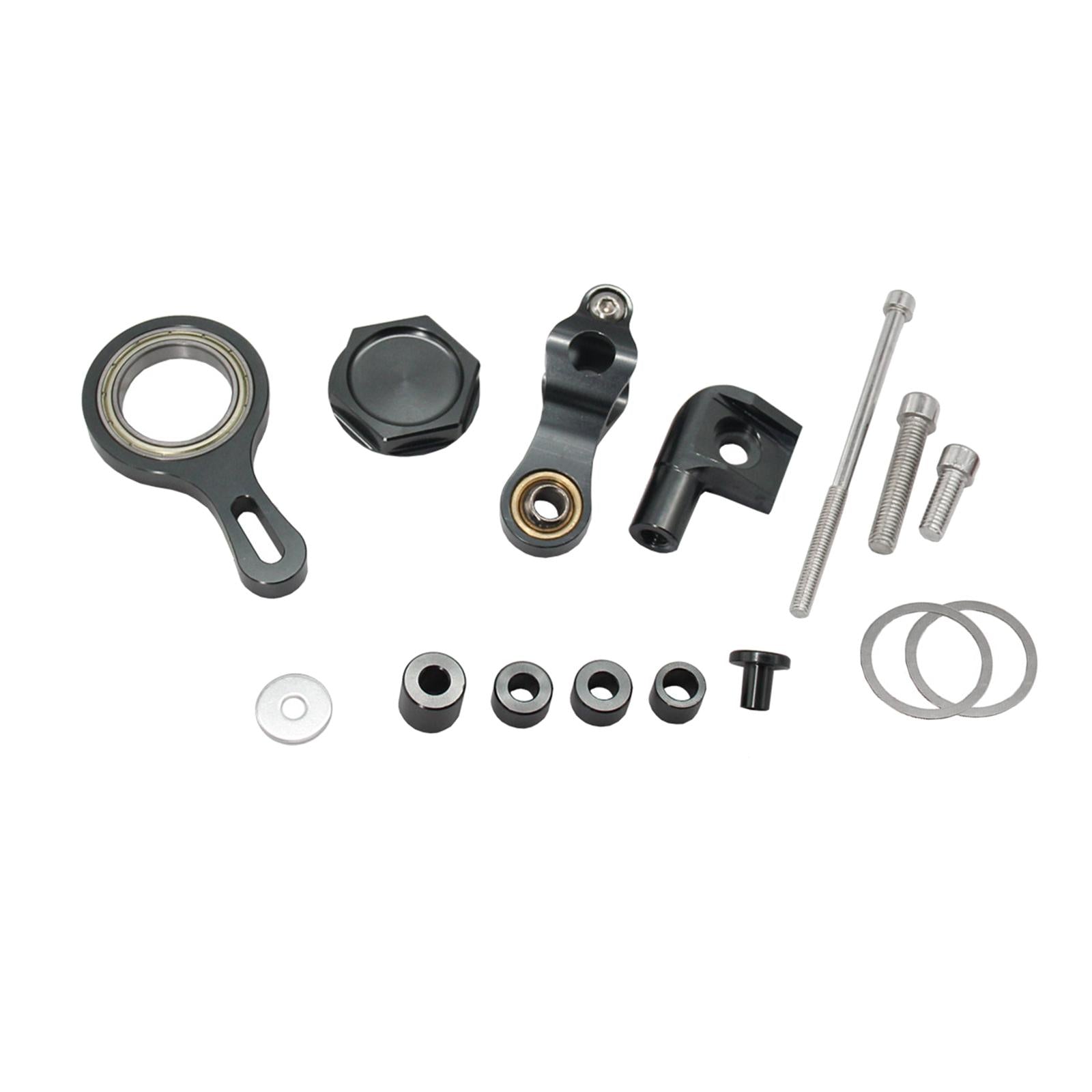 Motorcycle Steering Damper Bracket Mount Set for Yamaha Yzf R6 Yzf R1 Titanium