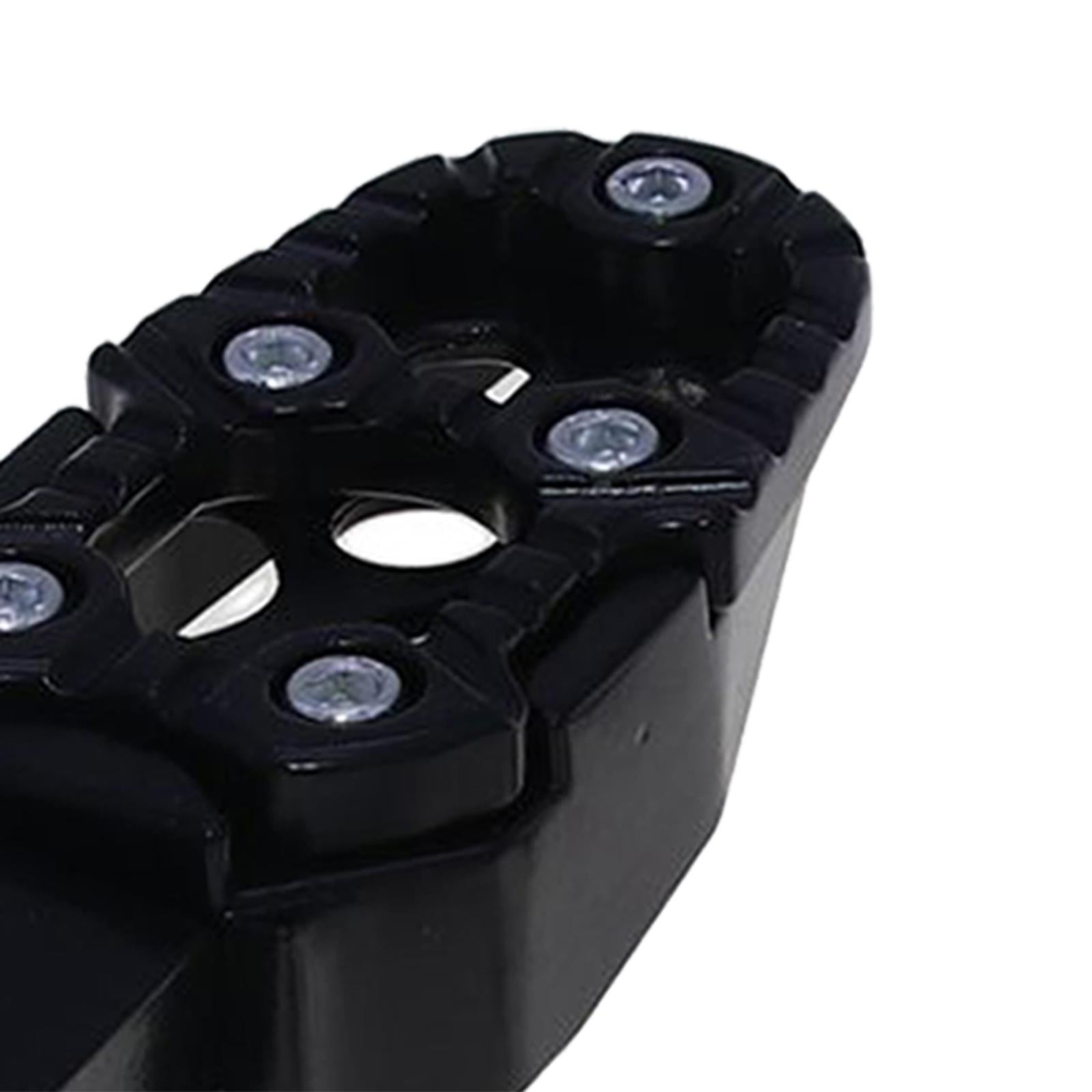 Motorbike Footrests Pedals Durable AntiSlip Aluminum Alloy Stablize bike Black
