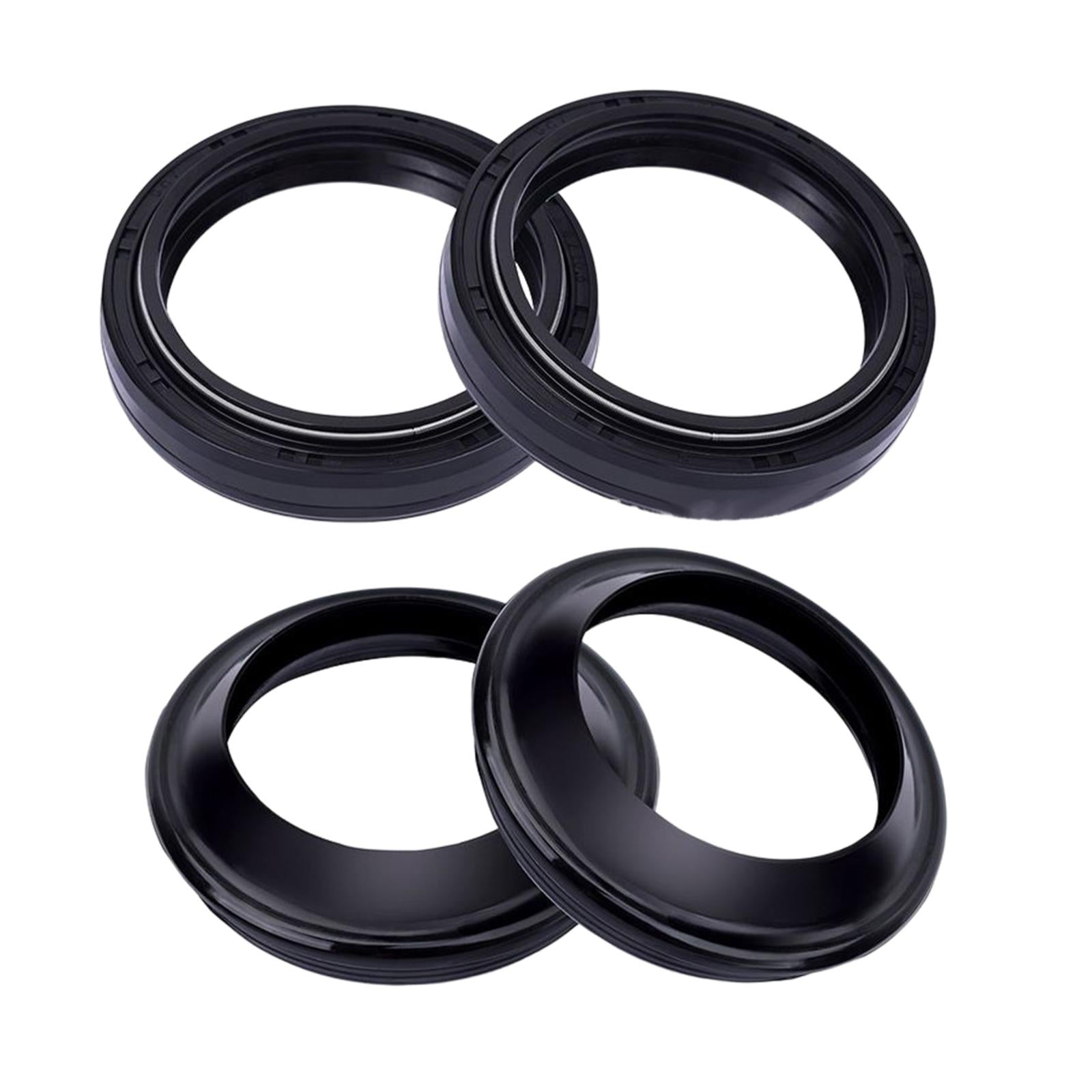 4x4Pcs Motorcycle Front Fork Dust and Oil Seal Premium Durable for Yamaha