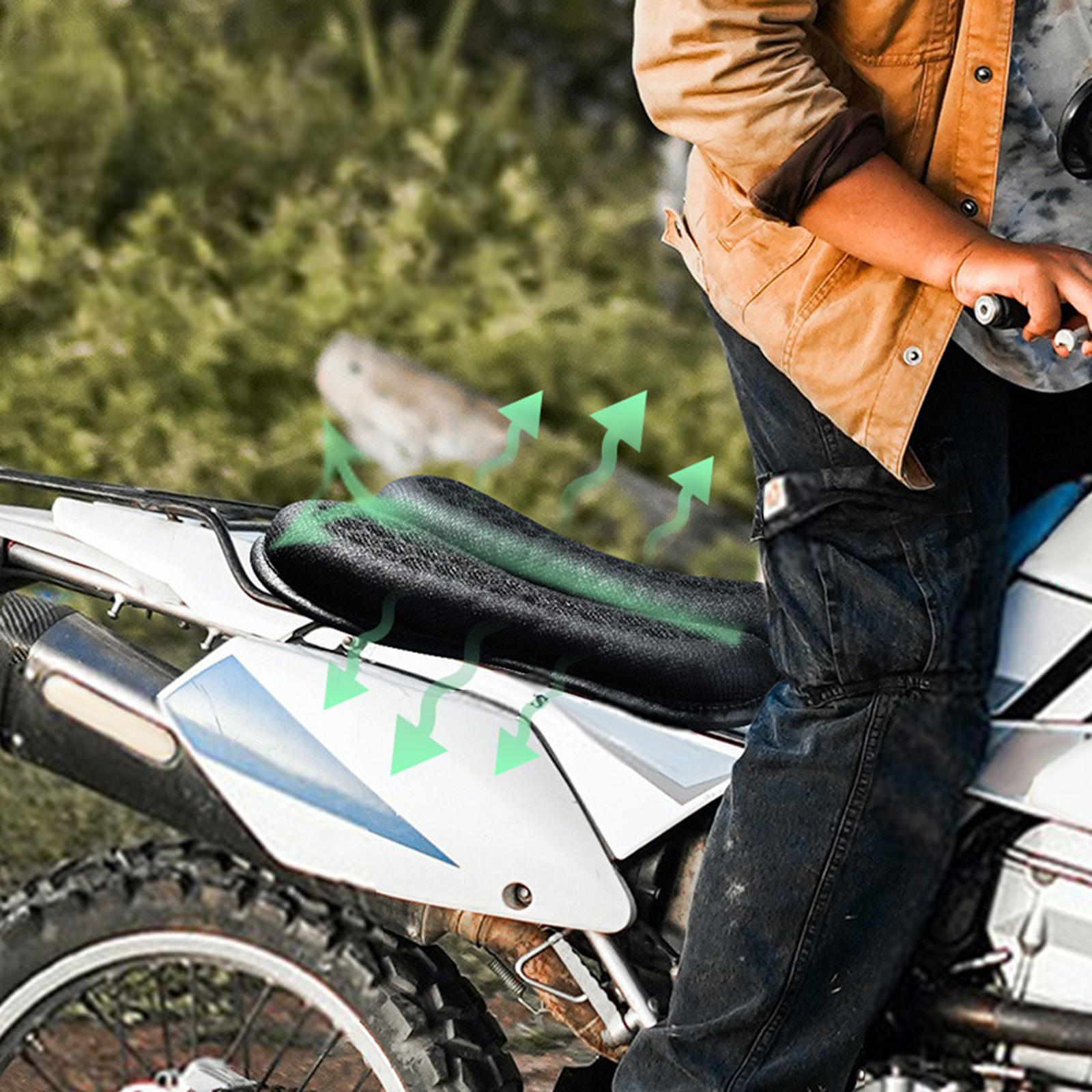 Motorcycle Seat Cushion Gel Seat Pad Shock Absorbing for Comfortable Travel