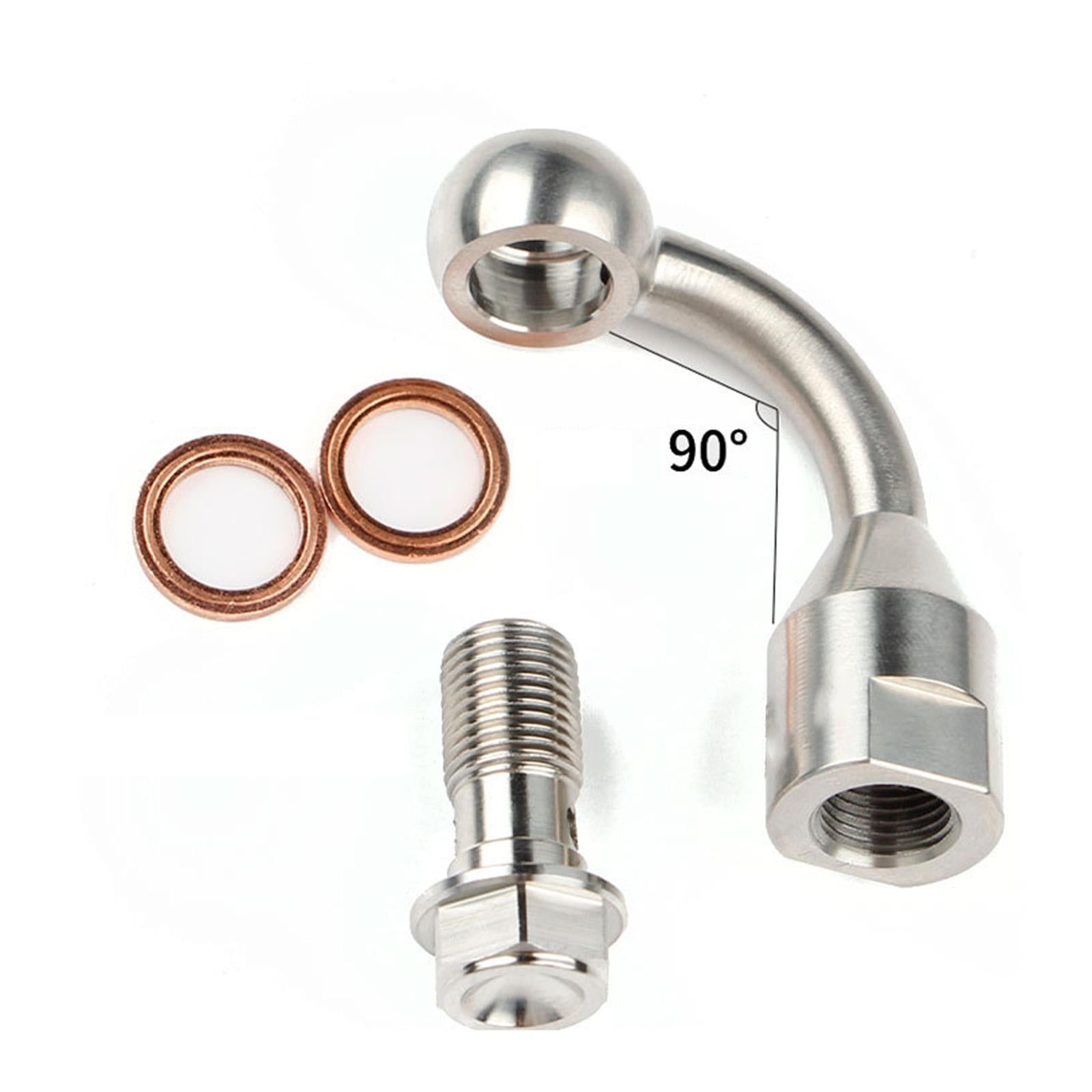 Brake Hose Extension Head Brake Caliper for Riding Motorcycle Motocross 90 Degrees
