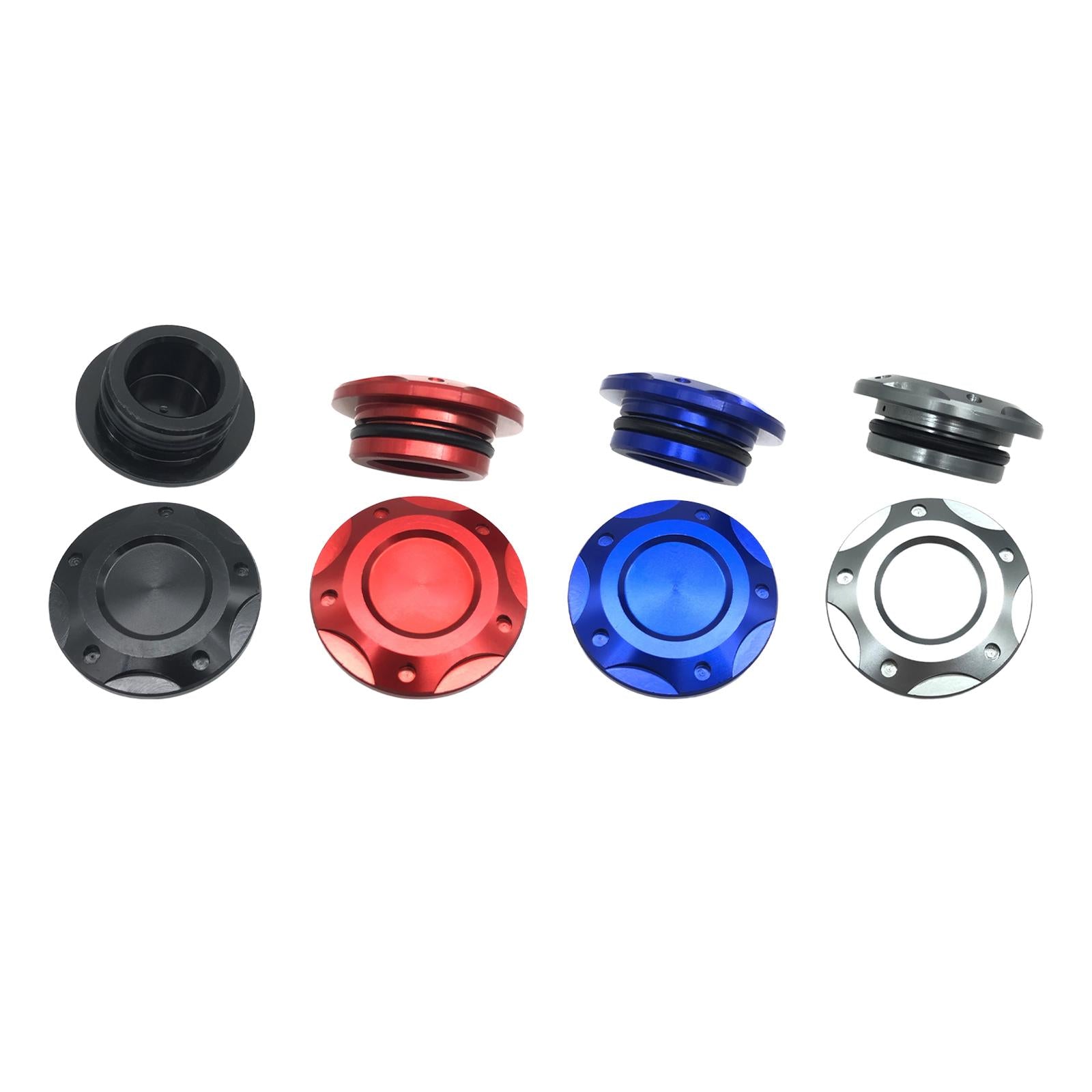 2x Engine Oil Filler Cap Transmission Tank Cover for Yamaha MT-03 MT-25 Black