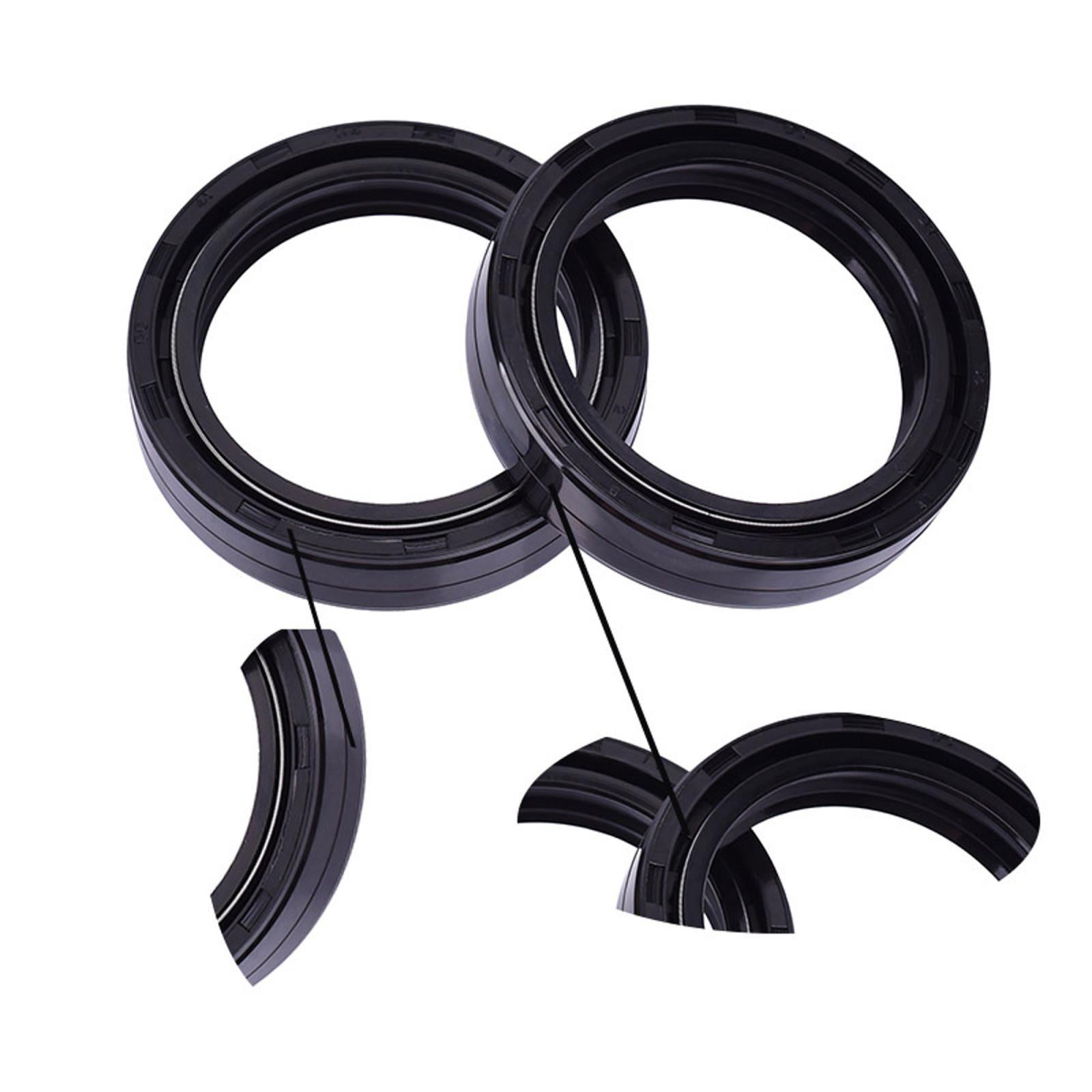 4Pcs Motorcycle Front Fork Damper Shock Oil Seal & Dust Seal for Suzuki