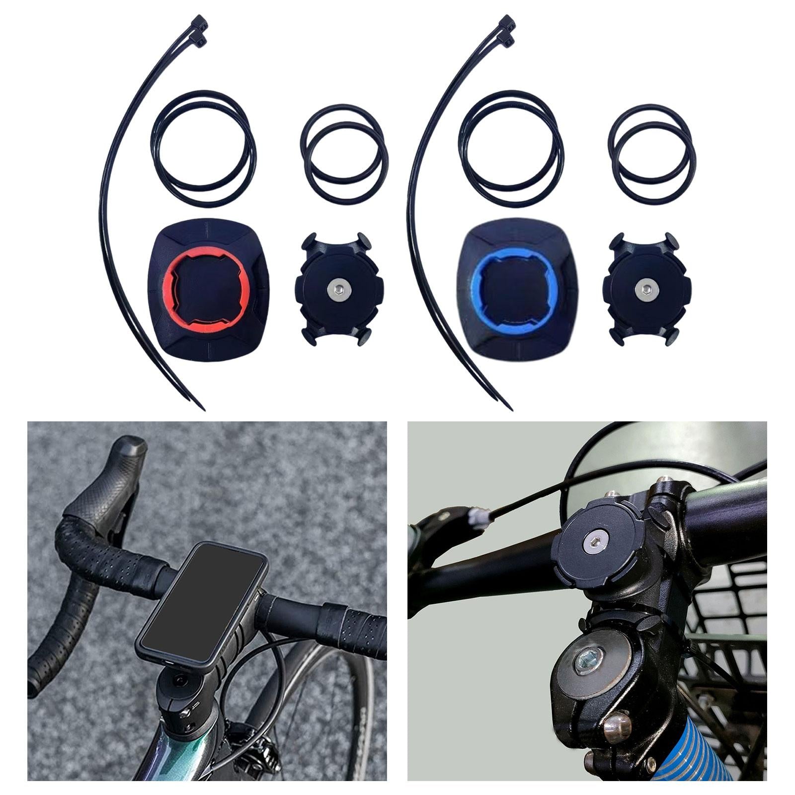 3xBike Phone Mount Holder Support Bicycle Handlebar Stem Phone Holder Adapter Red