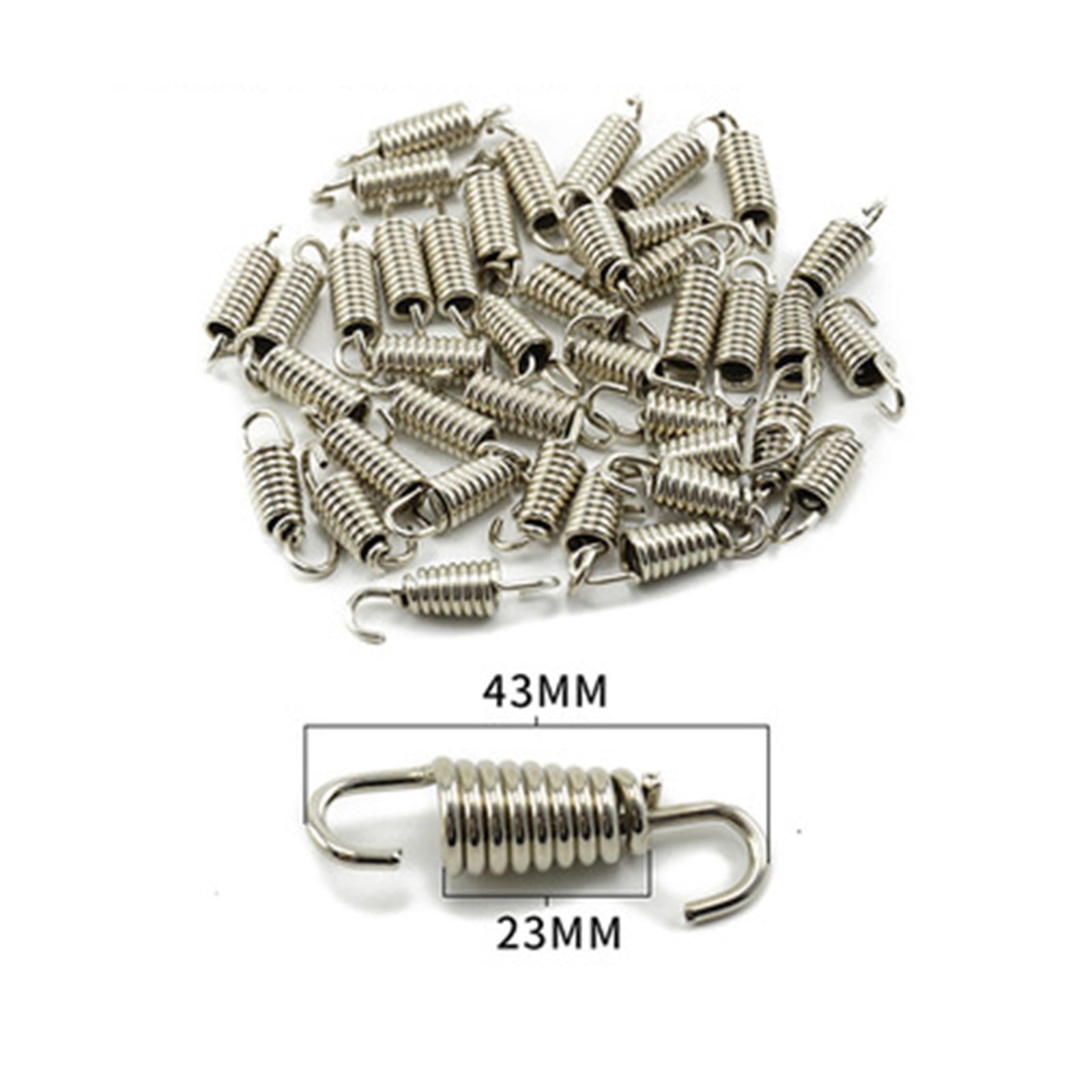Motorcycle Exhaust Pipe Spring Accessory 304 Stainless Steel 43mm Argent Conical