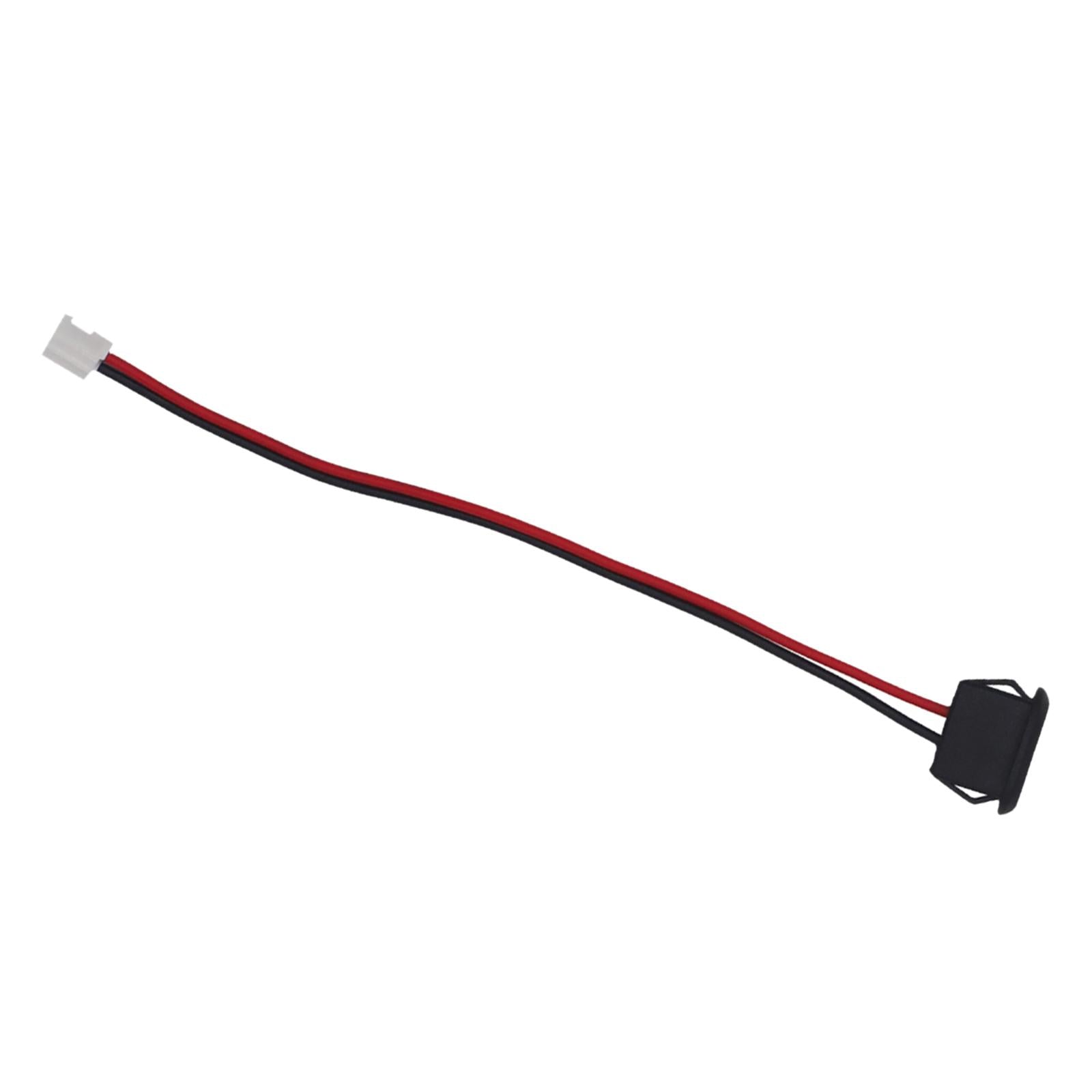 3xUSB C Connector Female Socket Power Cable to 2 Pin Wire Accessory 3A Current Black